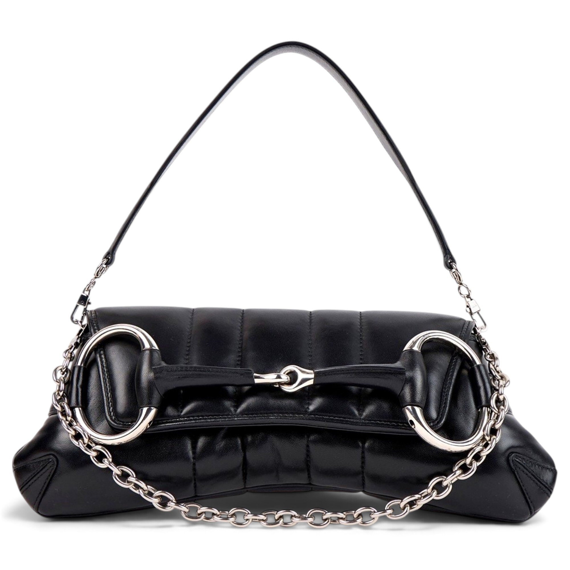 Horsebit Chain leather handbag