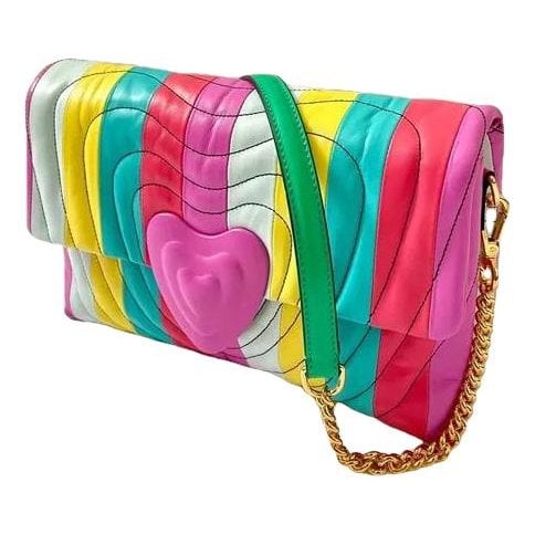 Heart bag leather handbag