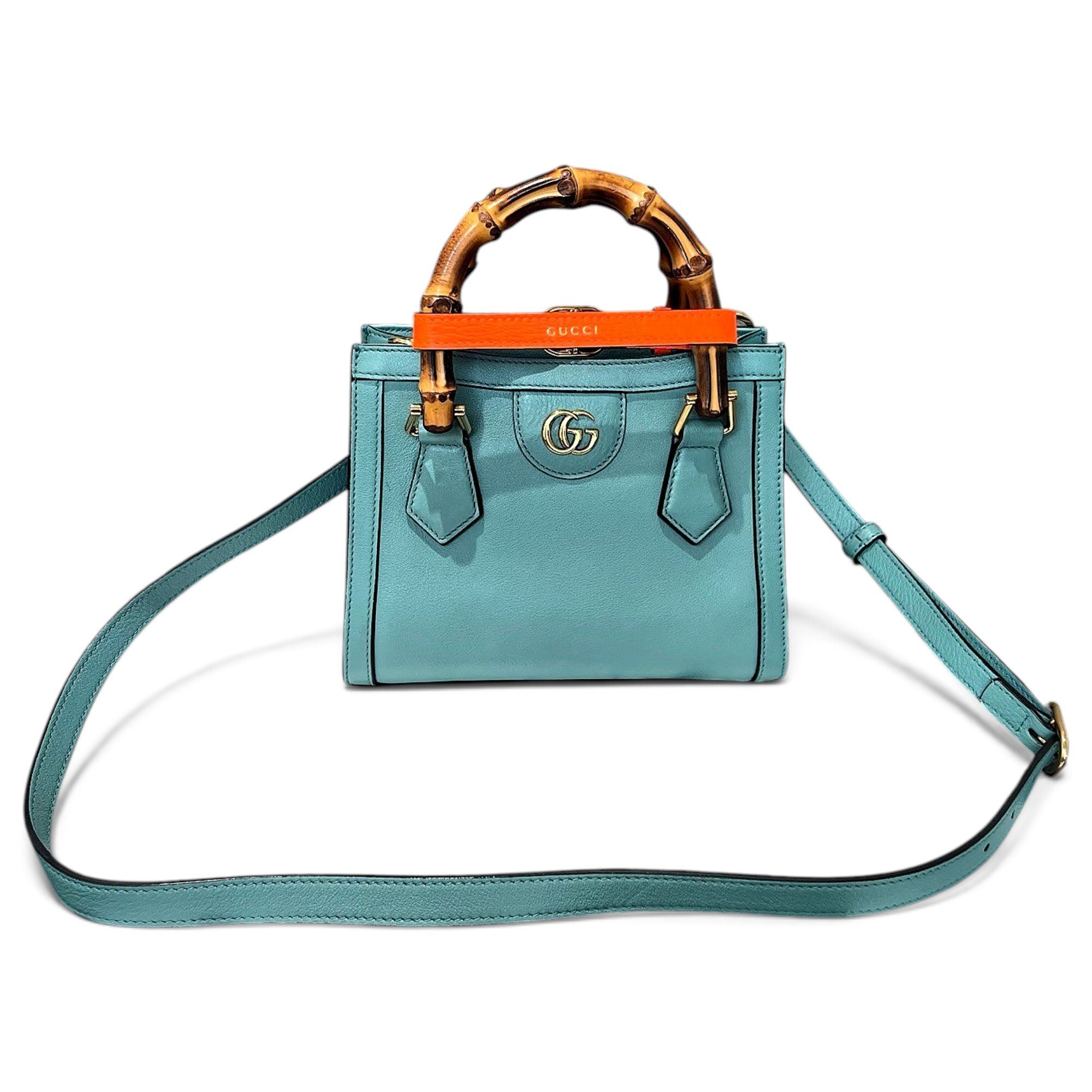 Diana Bamboo leather handbag