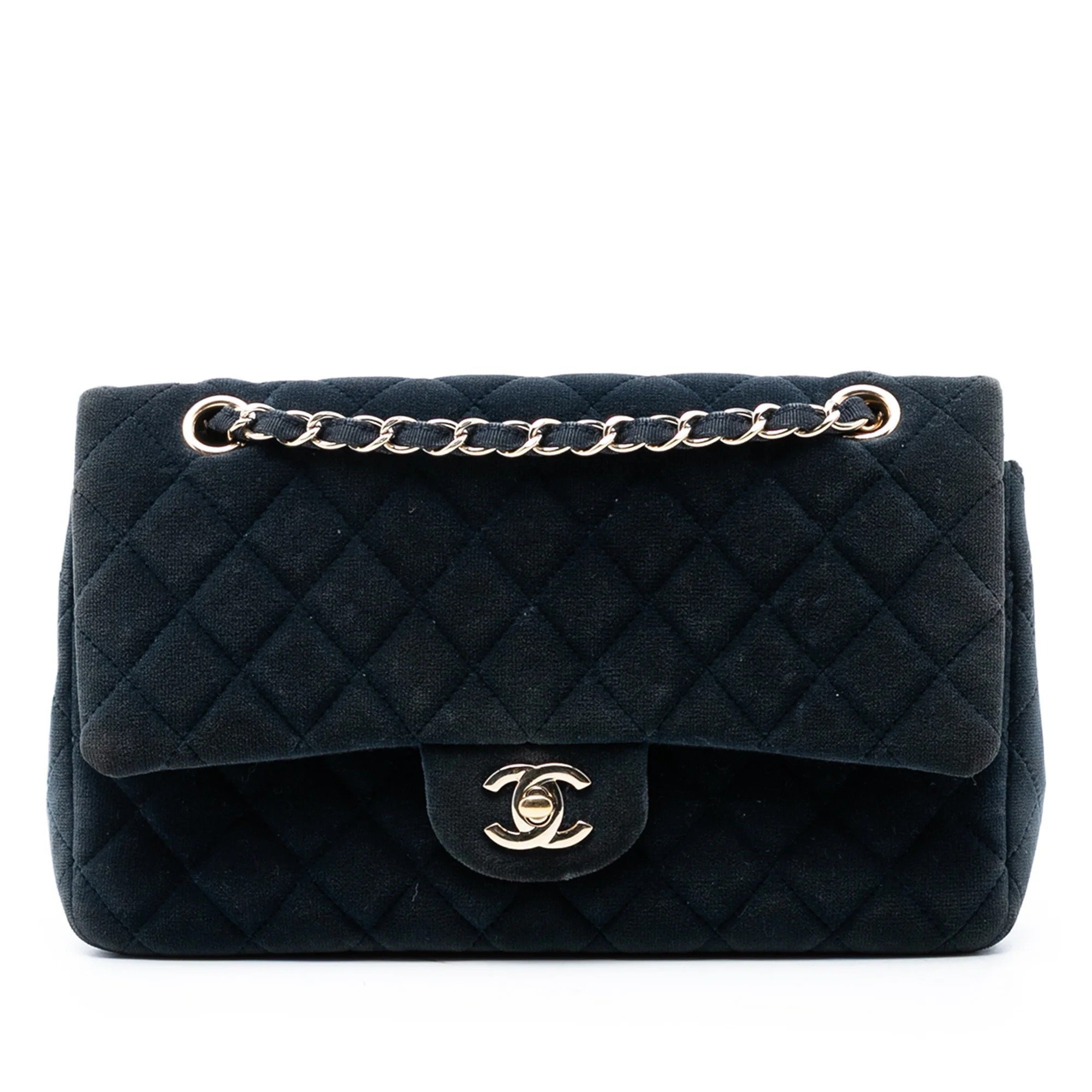 Velvet handbag