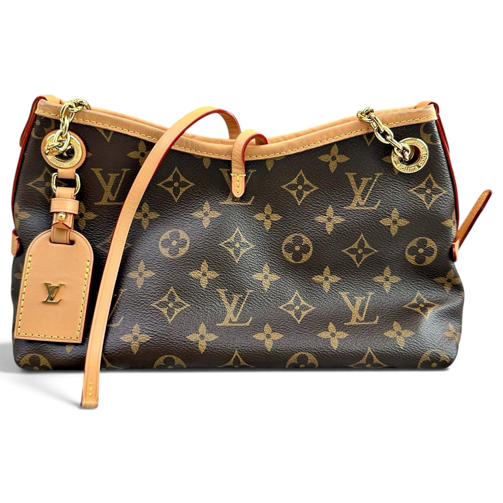 Graceful leather handbag