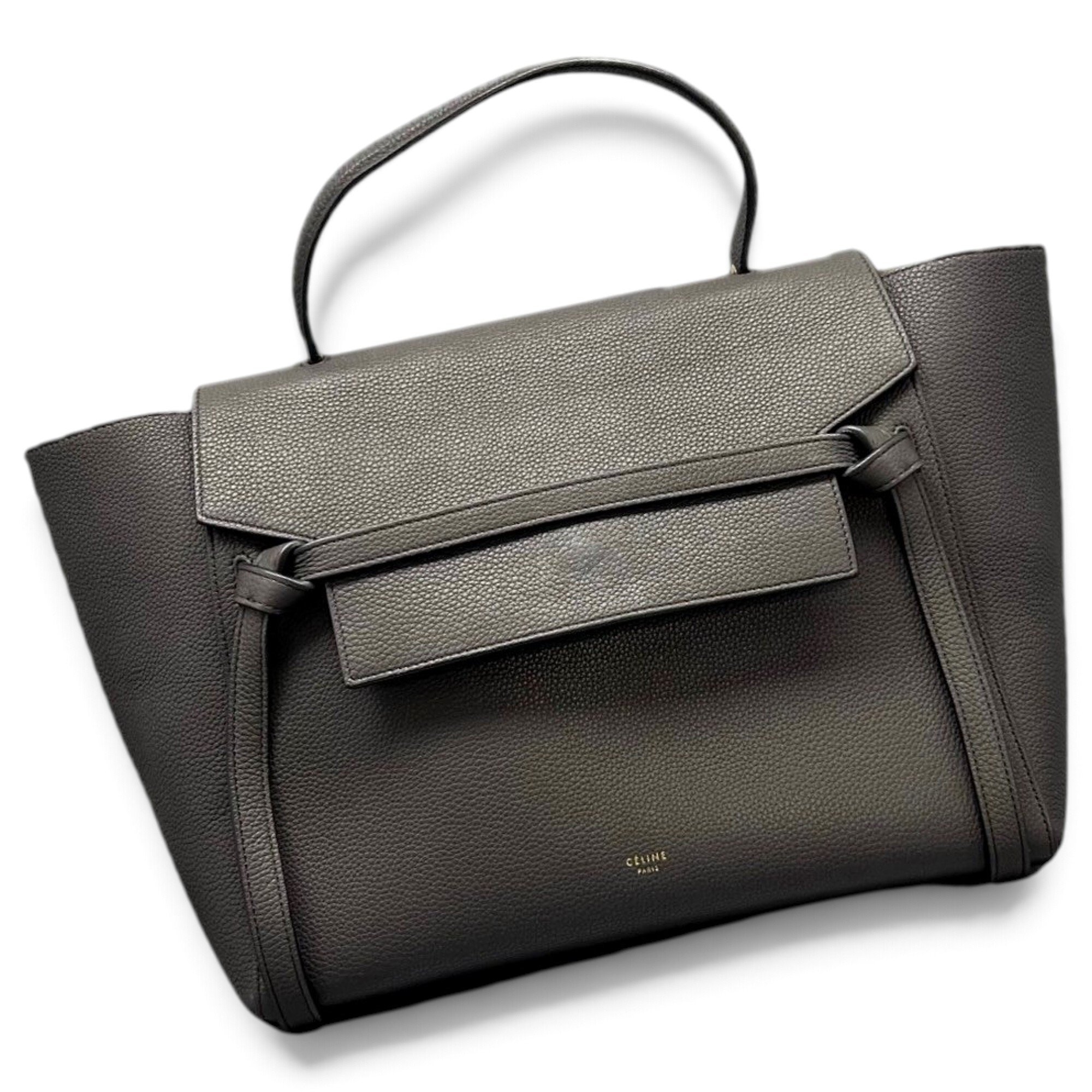 Belt leather handbag