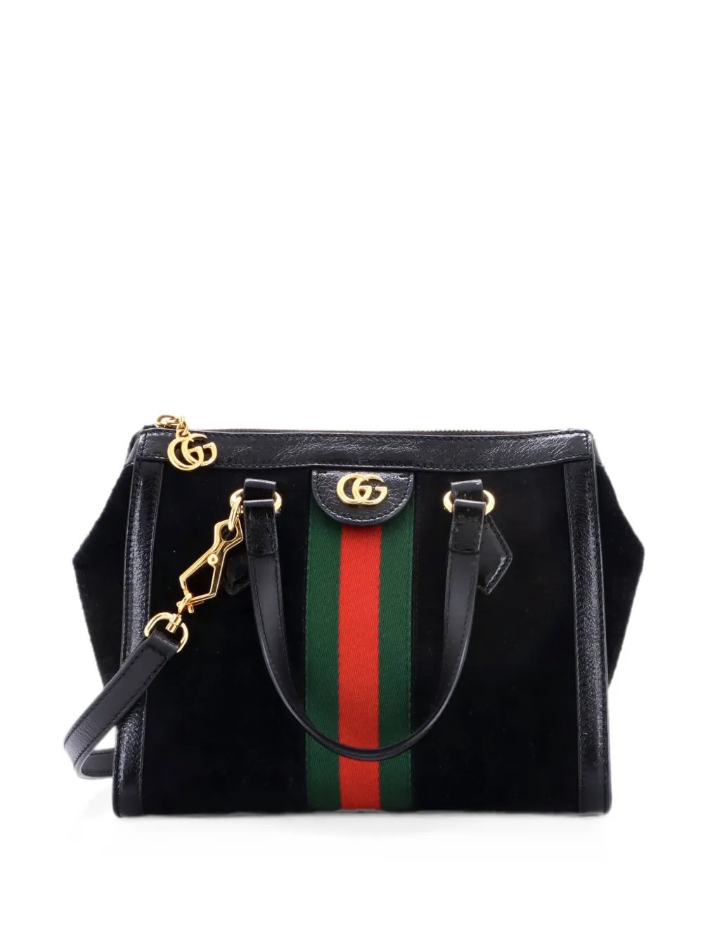 Ophidia Top Handle Tote Suede Small satchel