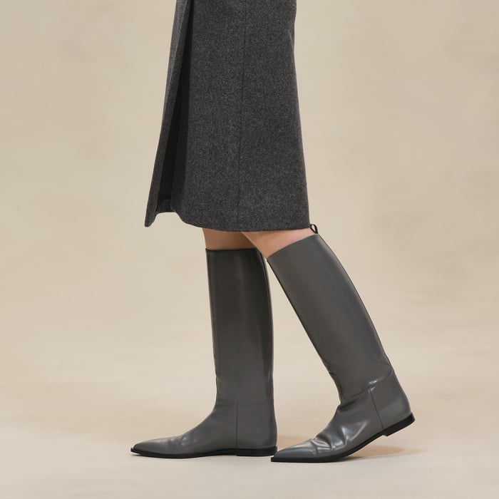 Gris Mica Skirt With Basque