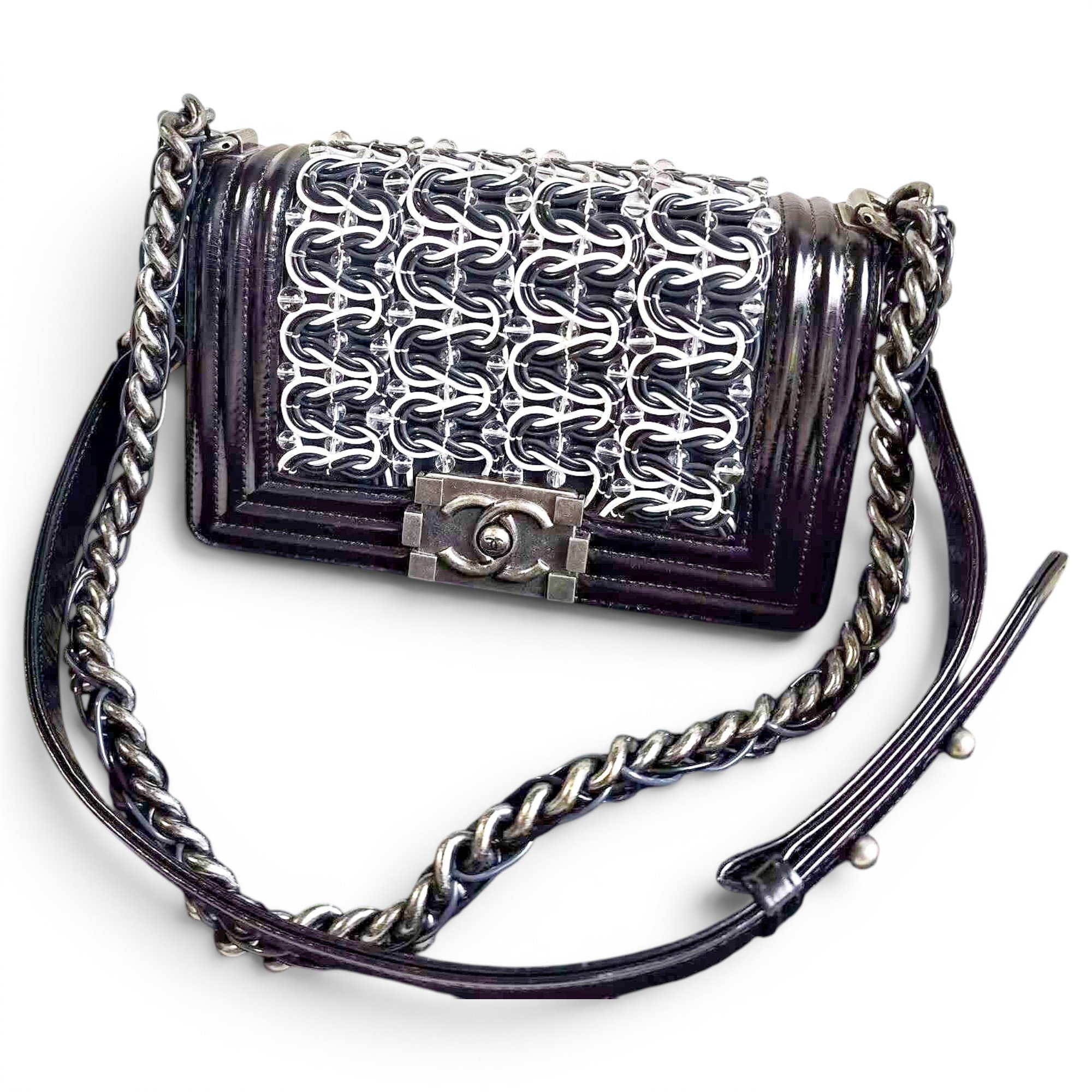 Boy leather crossbody bag