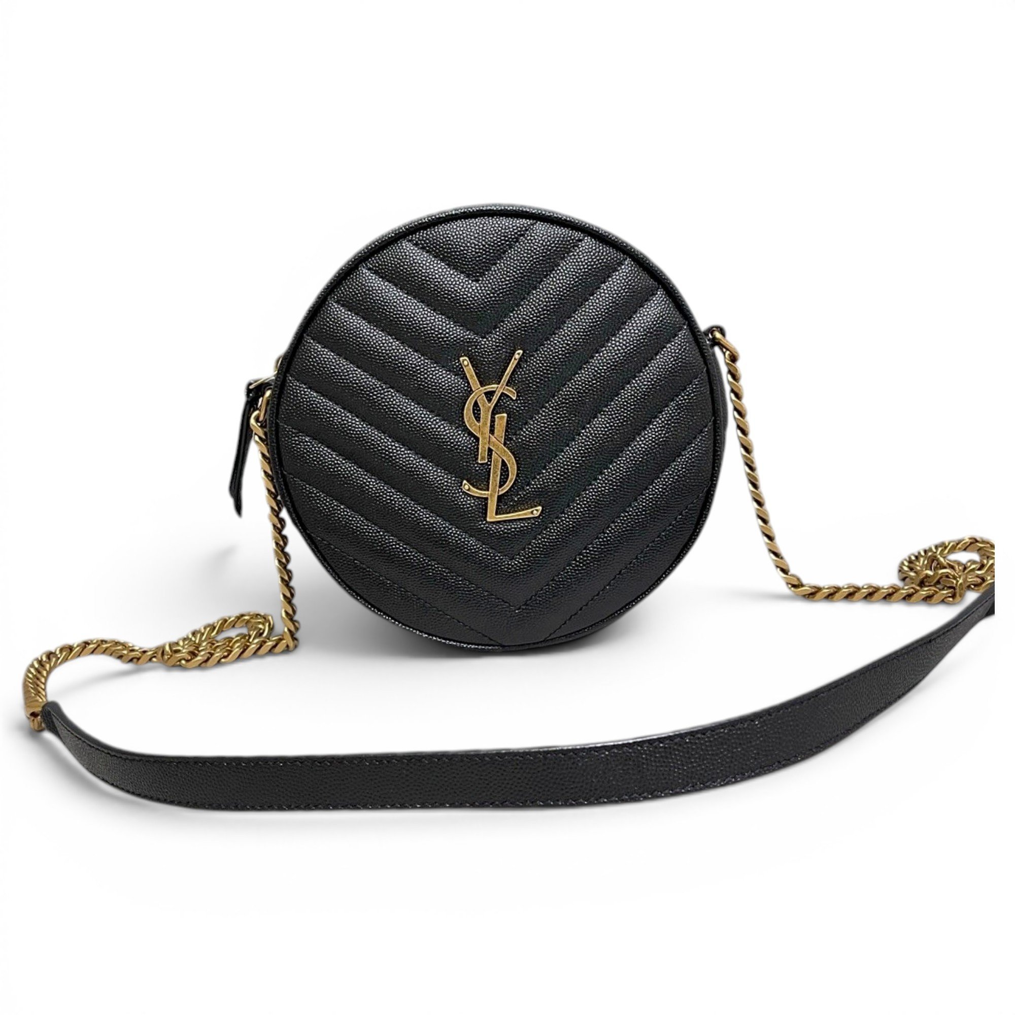 Vinyle leather handbag