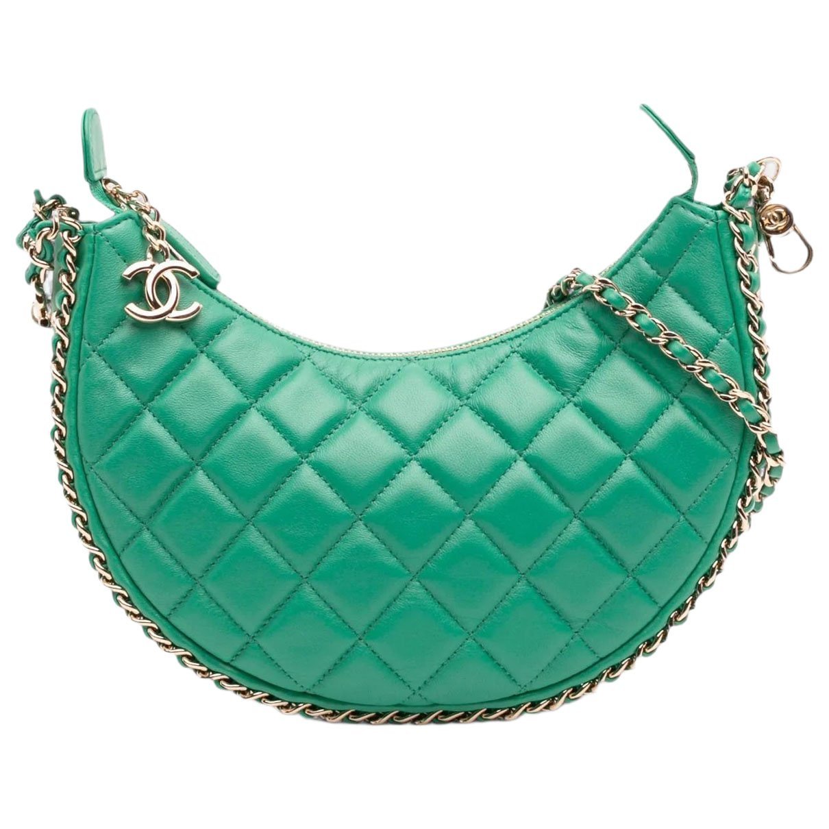 Chain Around leather crossbody bag