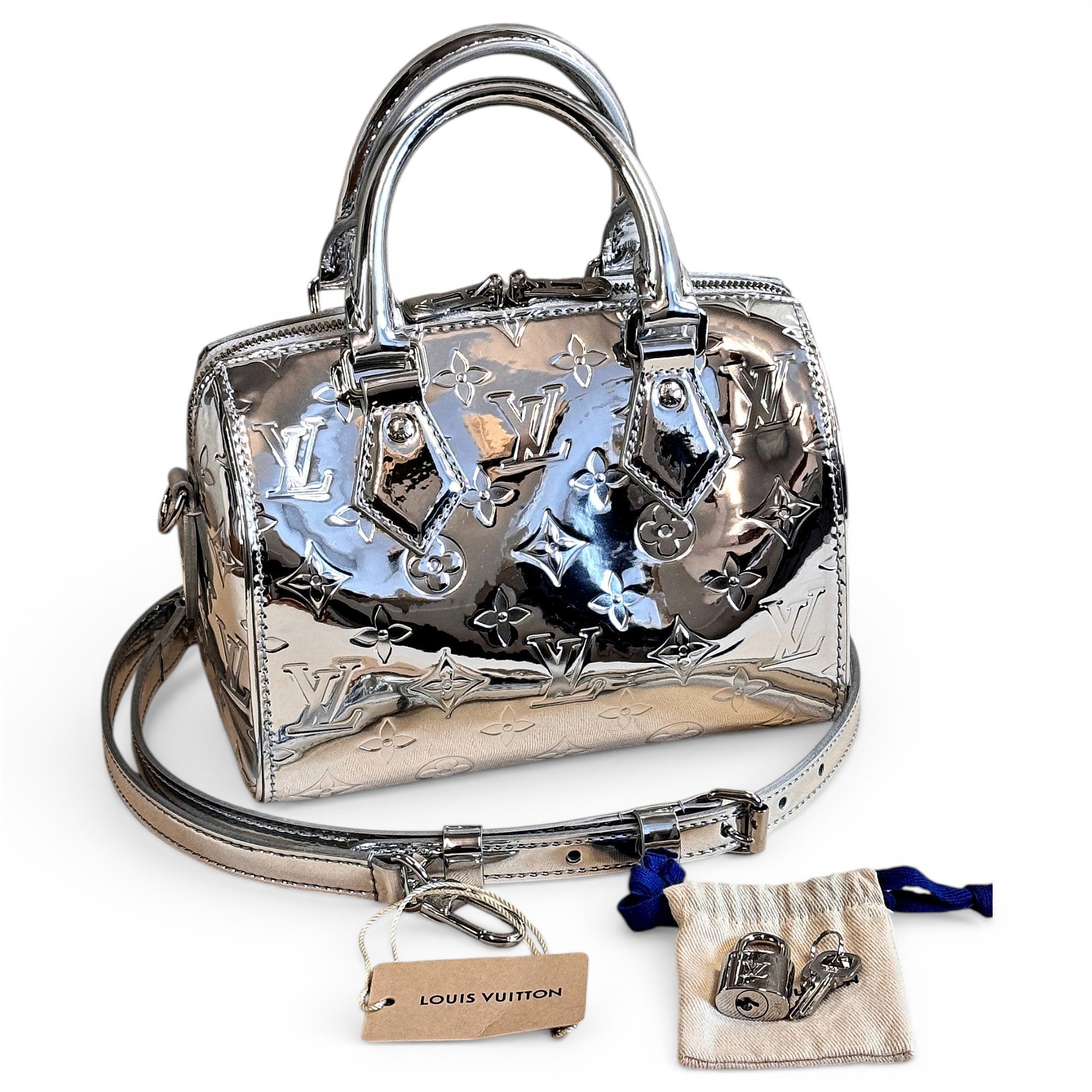 Speedy leather crossbody bag