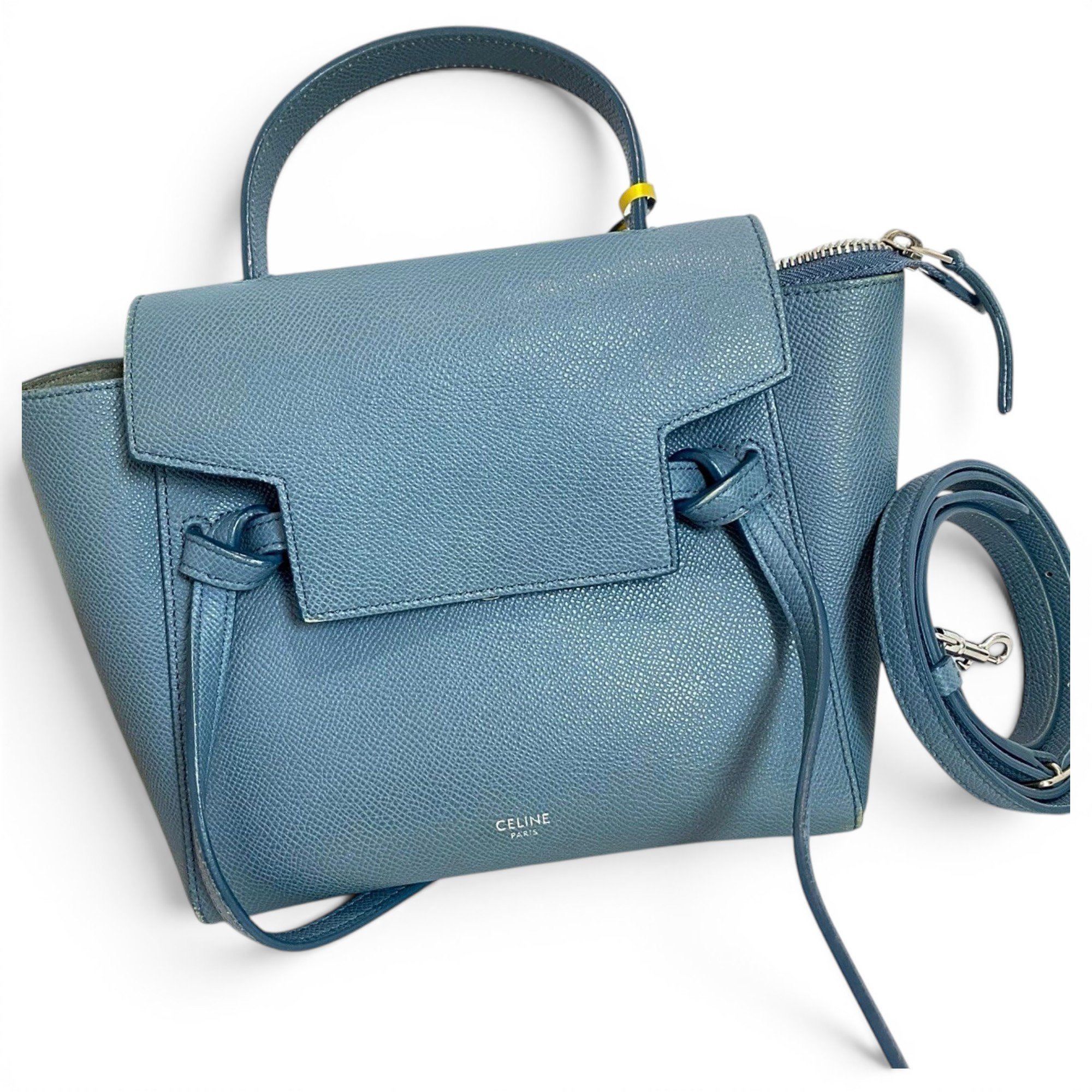 Belt leather handbag