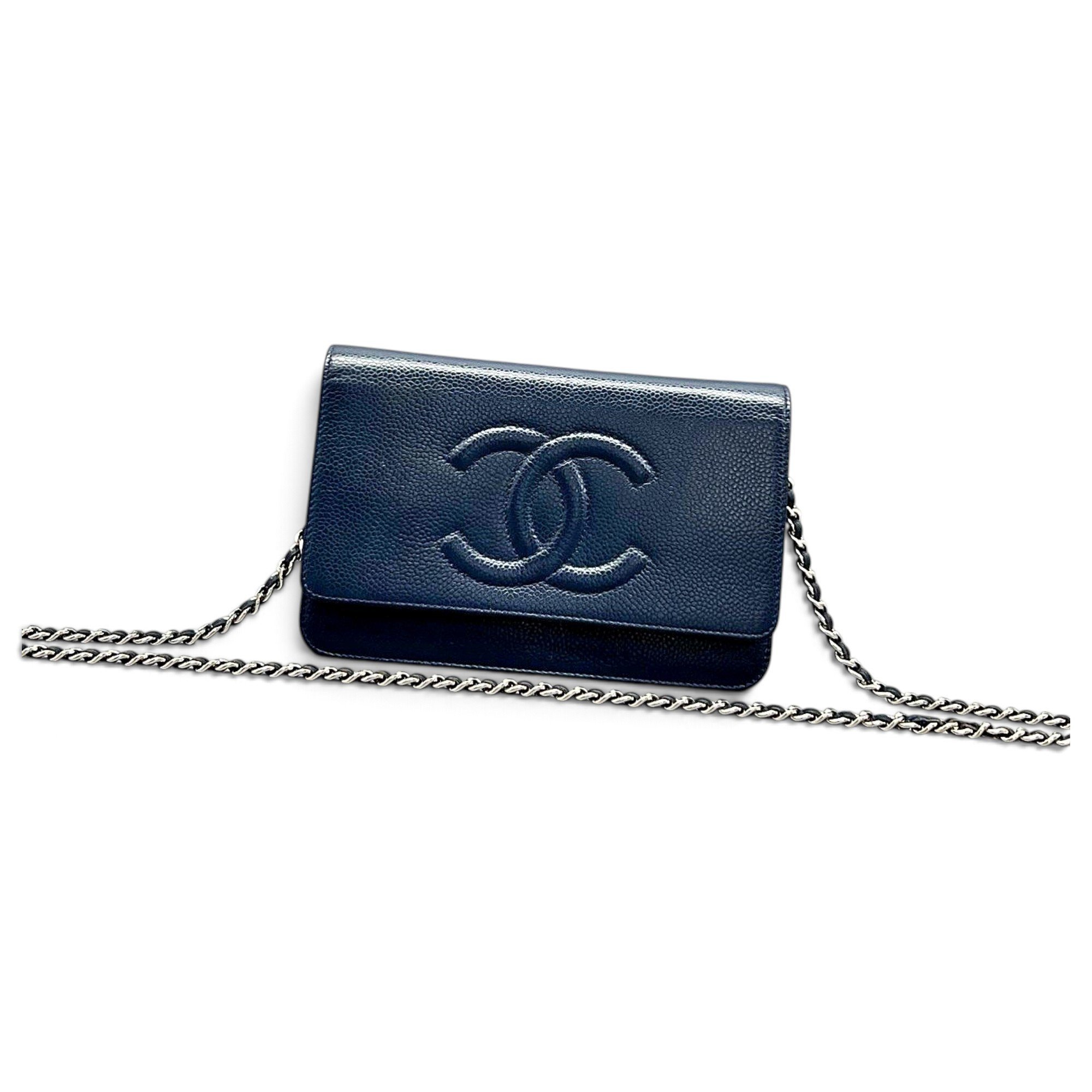 Wallet On Chain Double C leather handbag