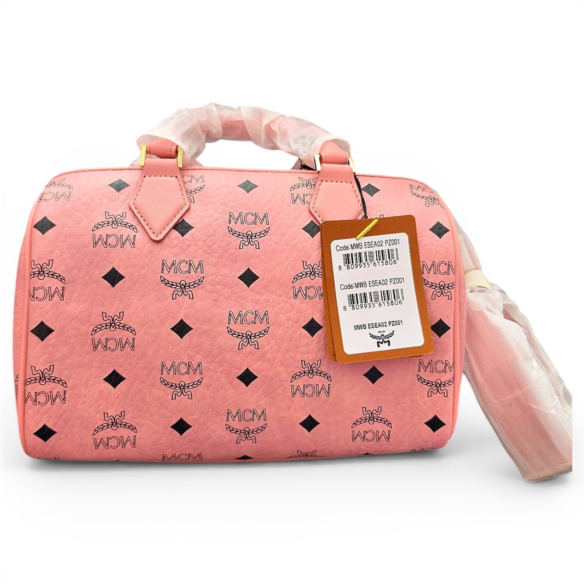 Boston leather bowling bag