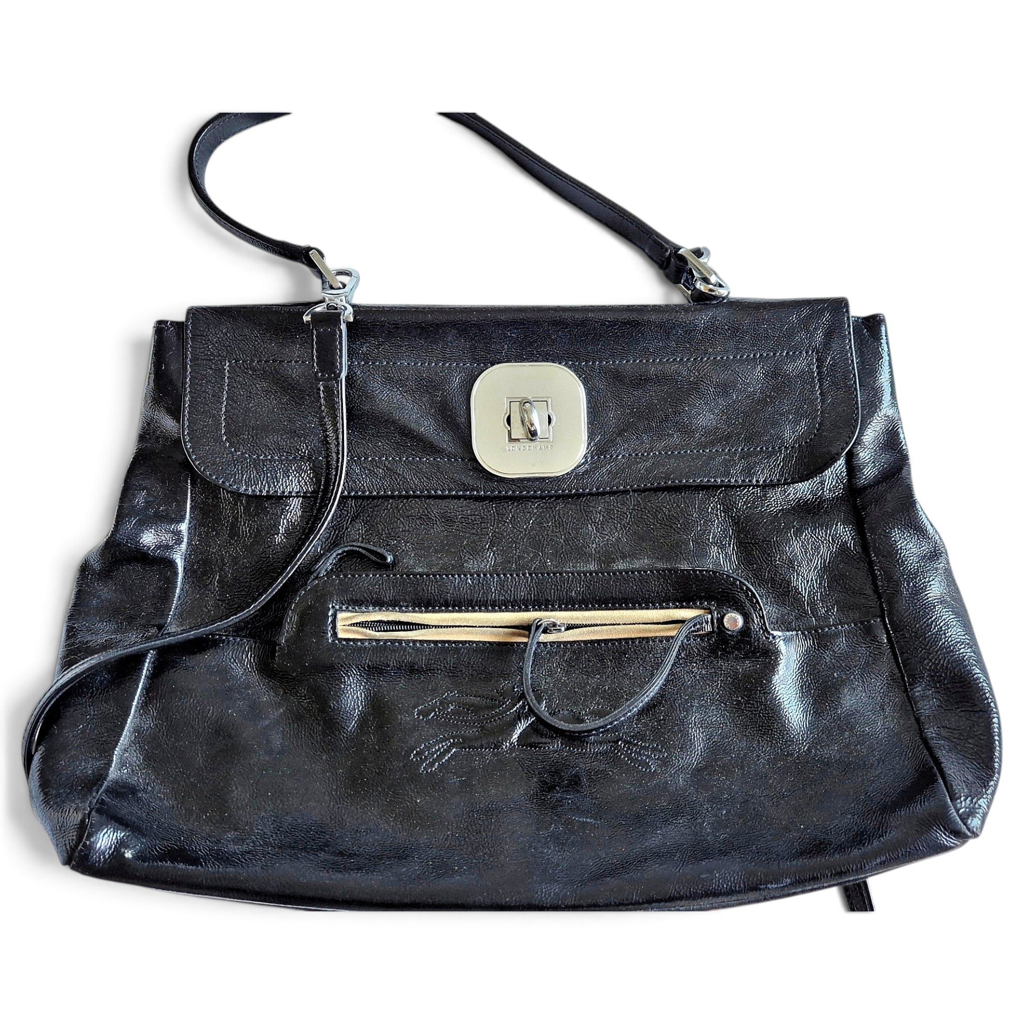 Gatsby patent leather handbag
