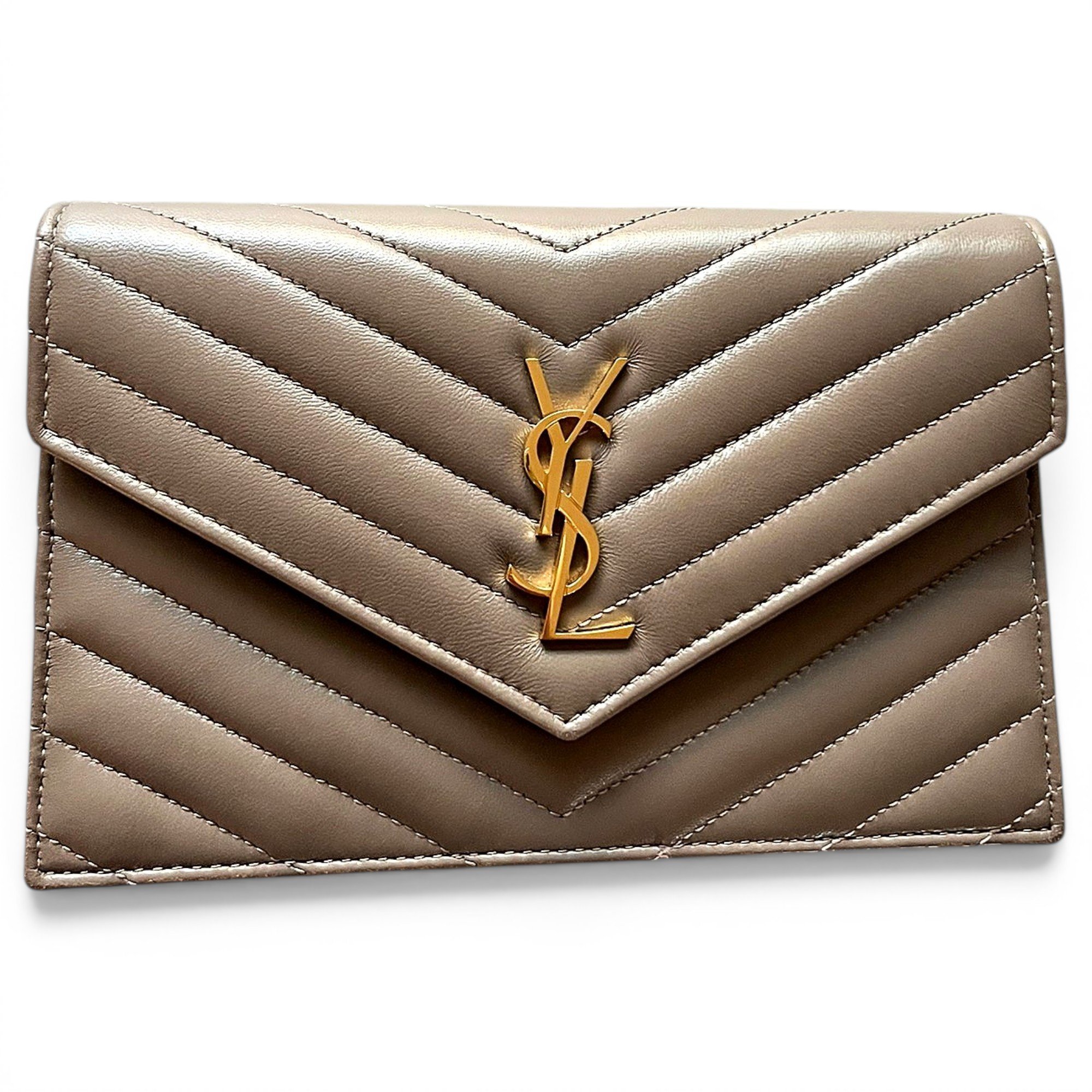 Cassandre leather clutch bag