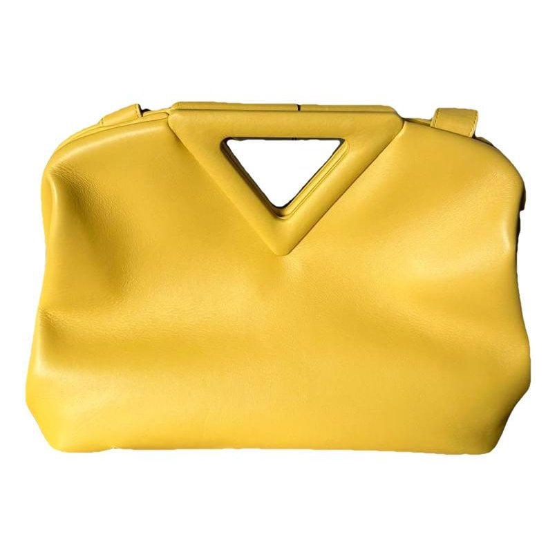 Point leather handbag