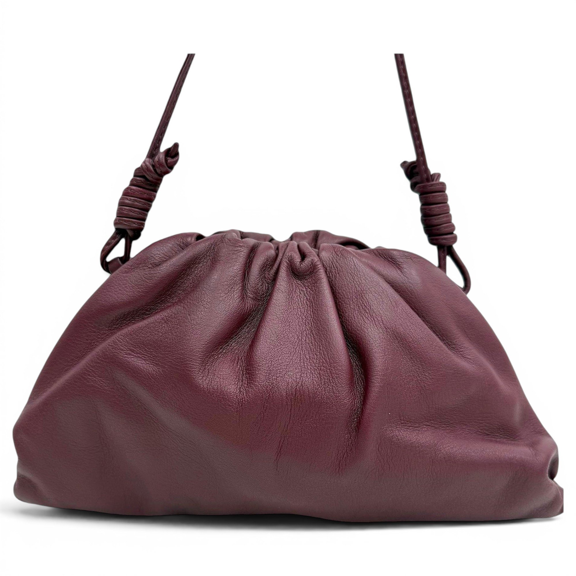 Pouch leather handbag