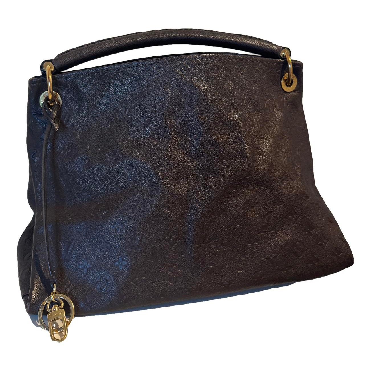 Artsy leather handbag