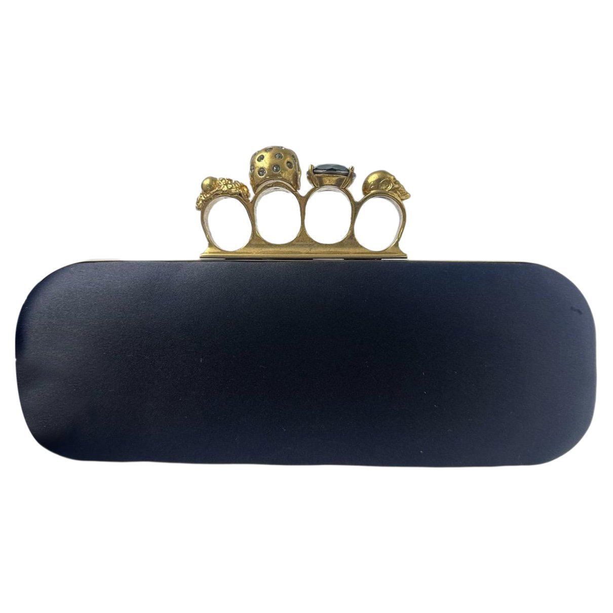Alexander McQueen Knuckle cloth clutch bag
