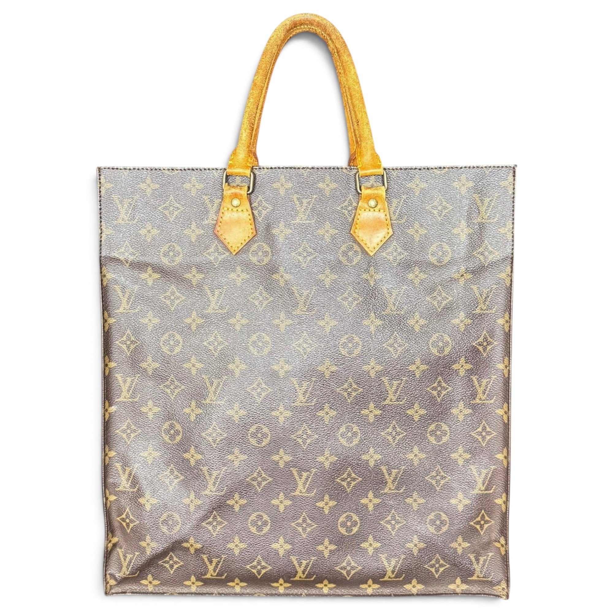 Plat leather handbag