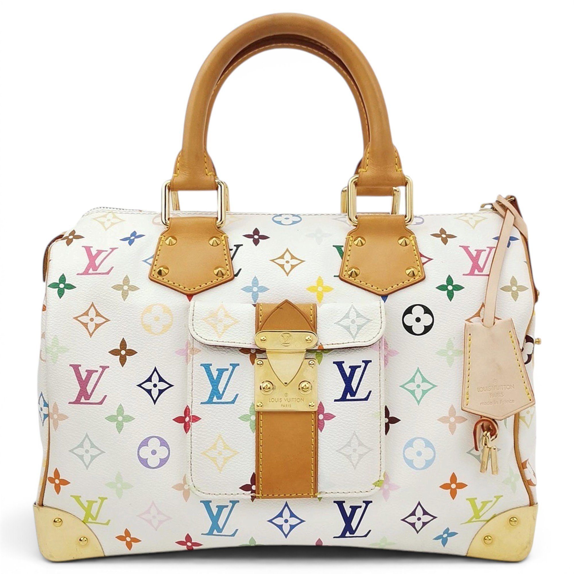 Speedy leather handbag