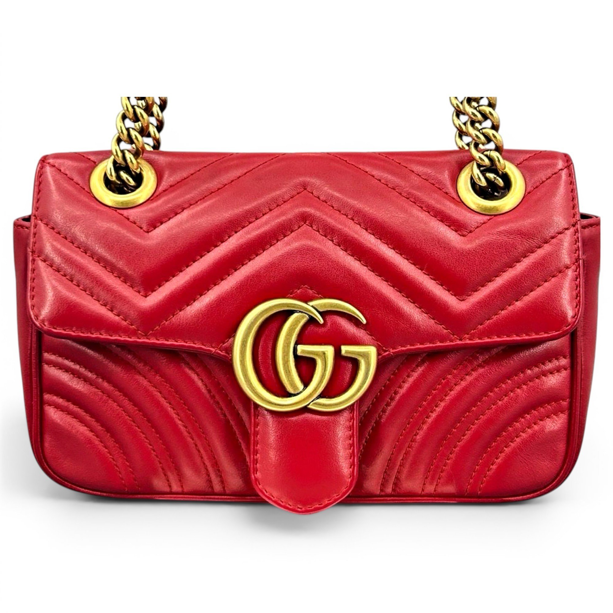 GG Marmont Flap leather handbag