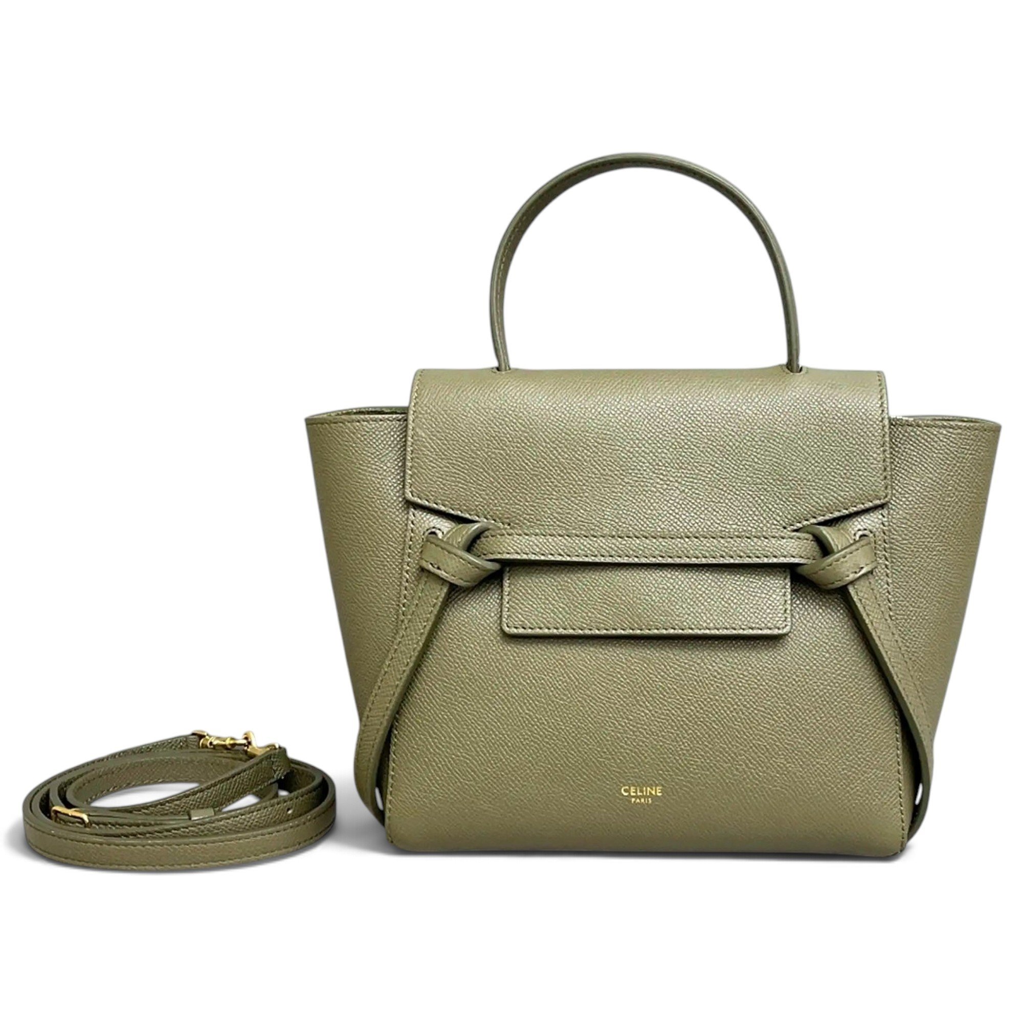 Belt leather crossbody bag