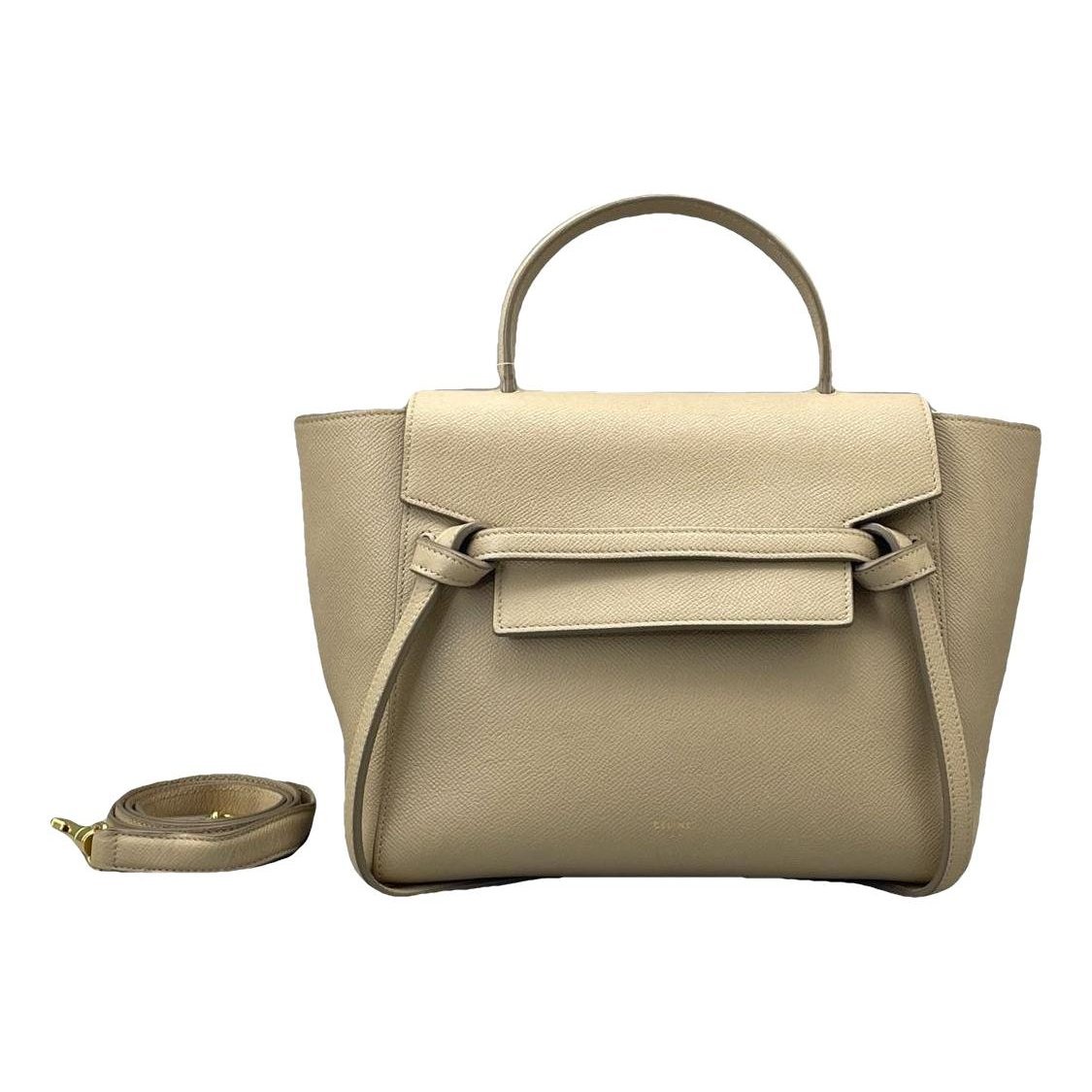 Belt leather handbag