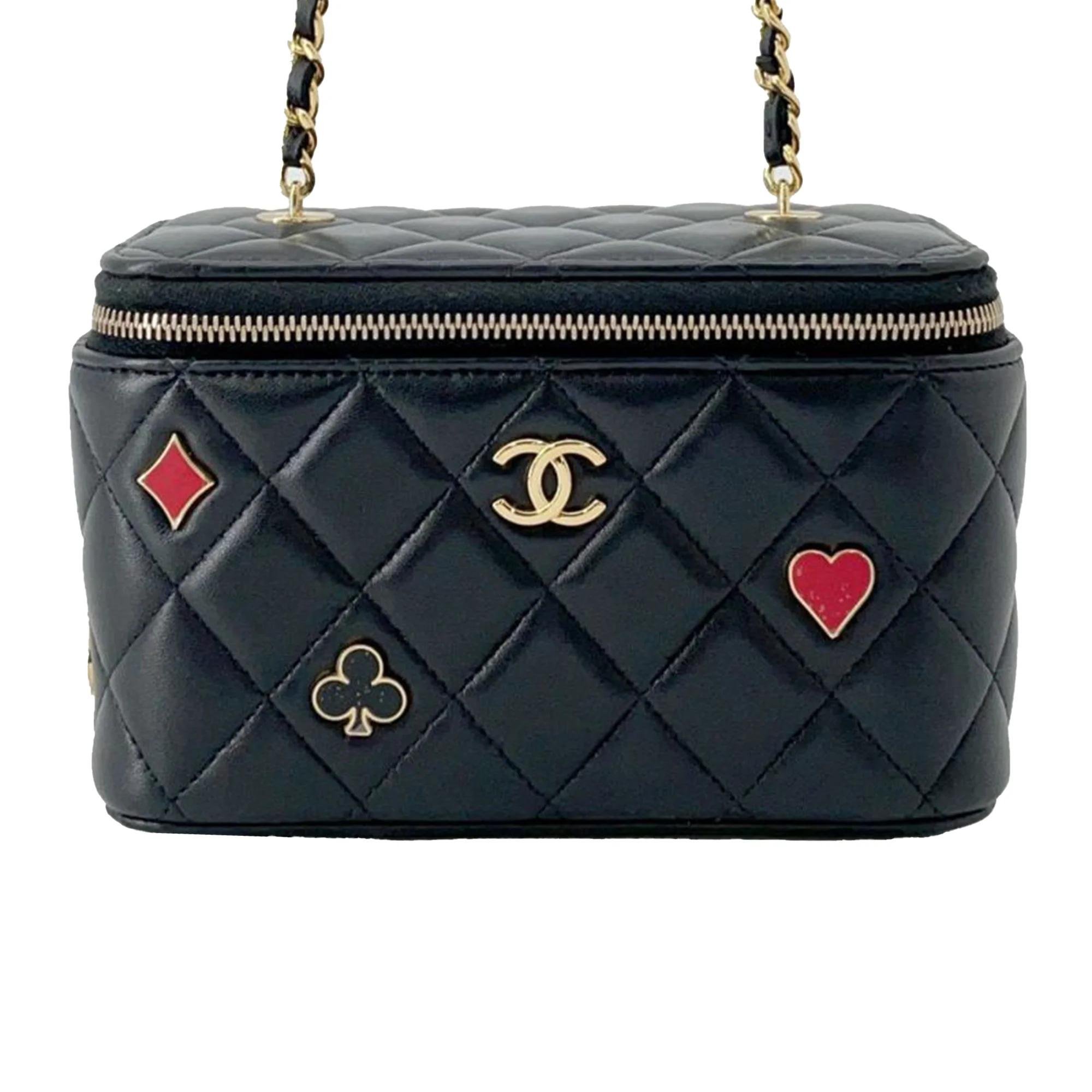 Vanity leather handbag