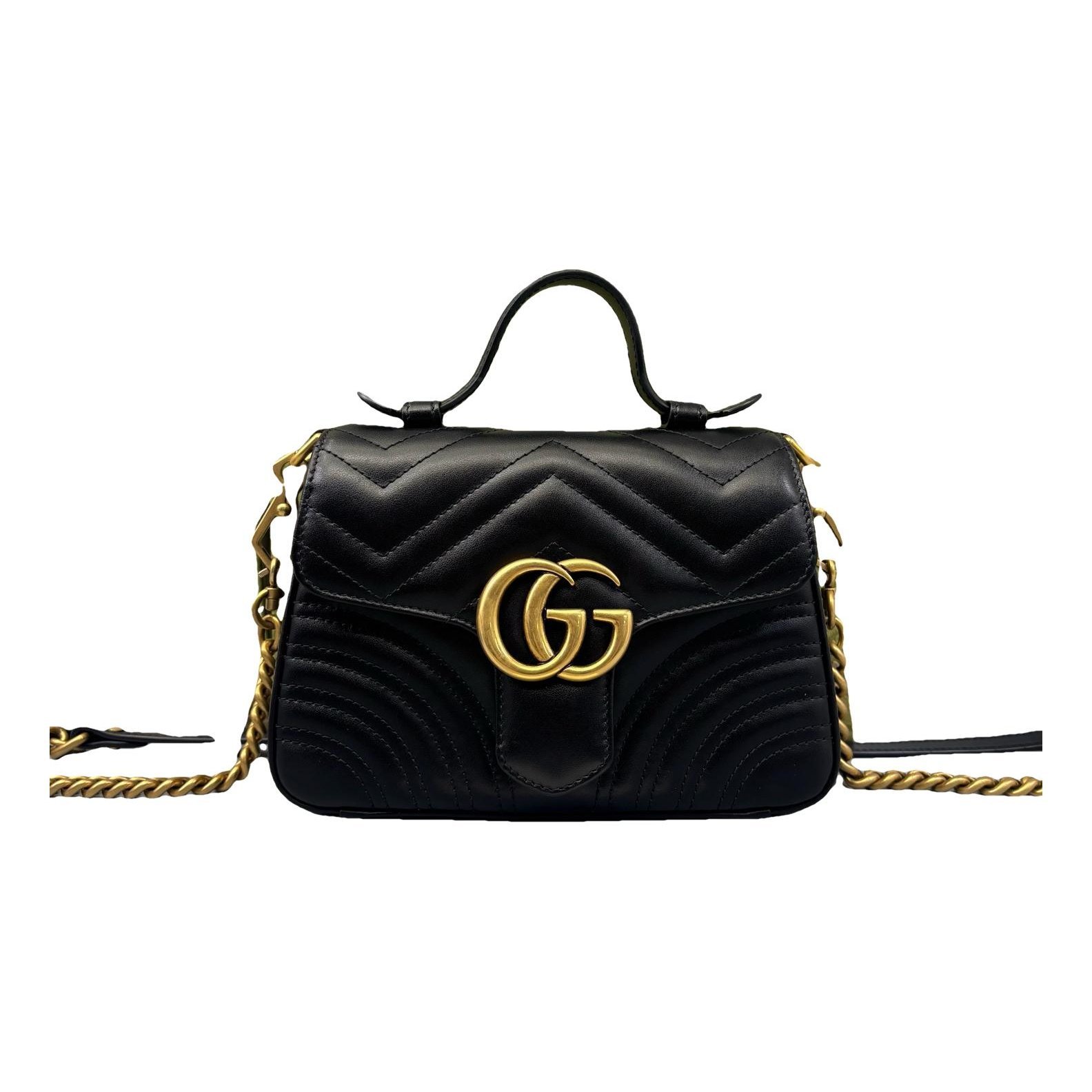 GG Marmont Flap leather handbag