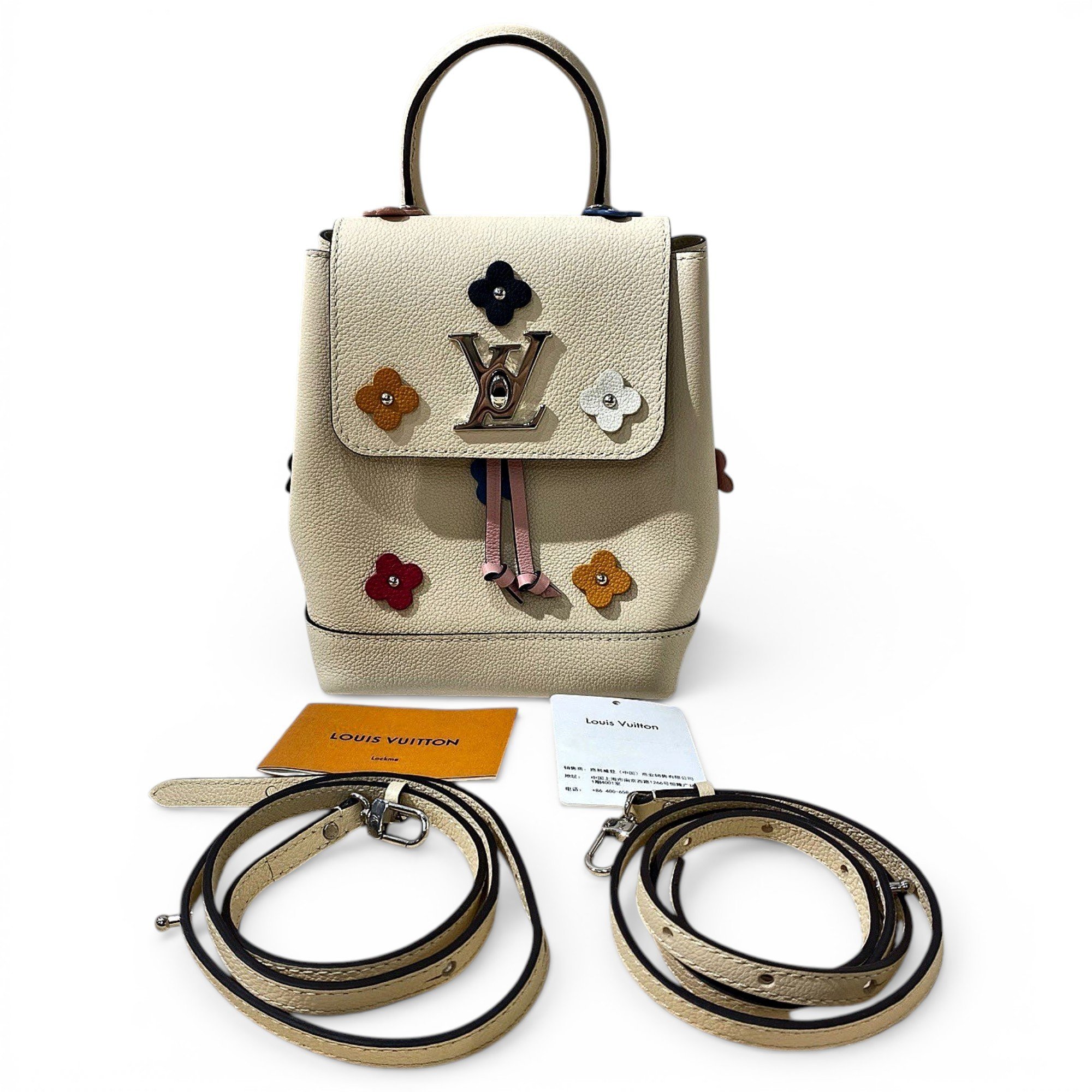 Lockme leather backpack