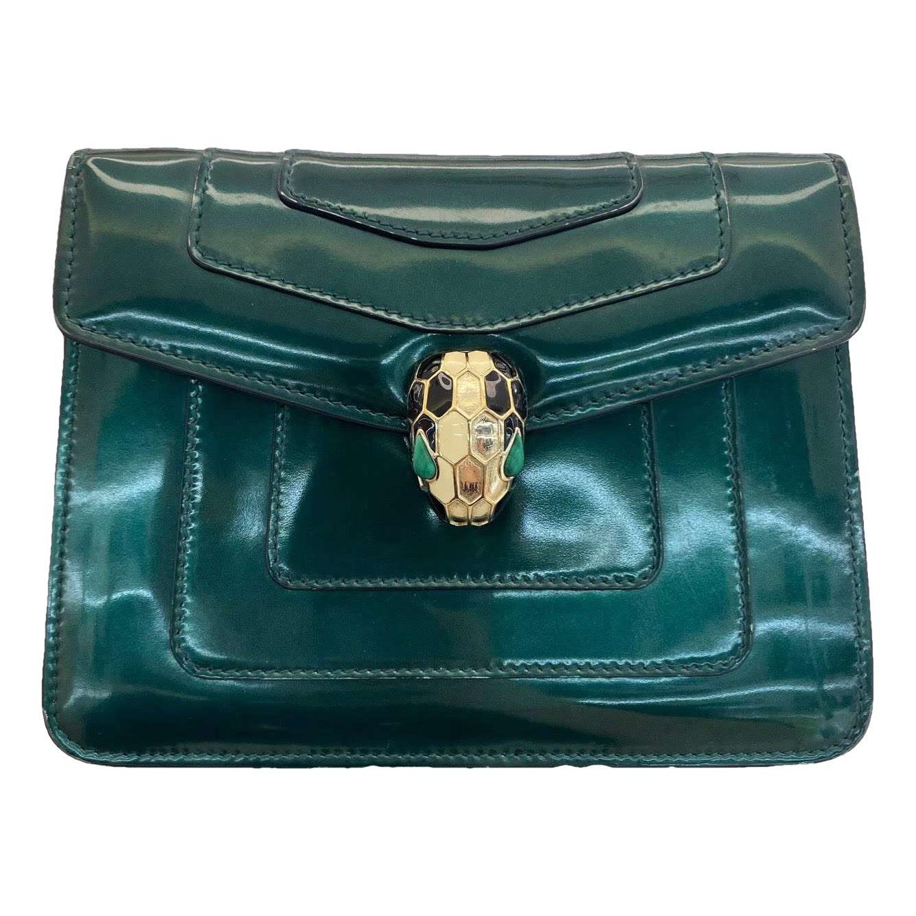 Serpenti patent leather handbag