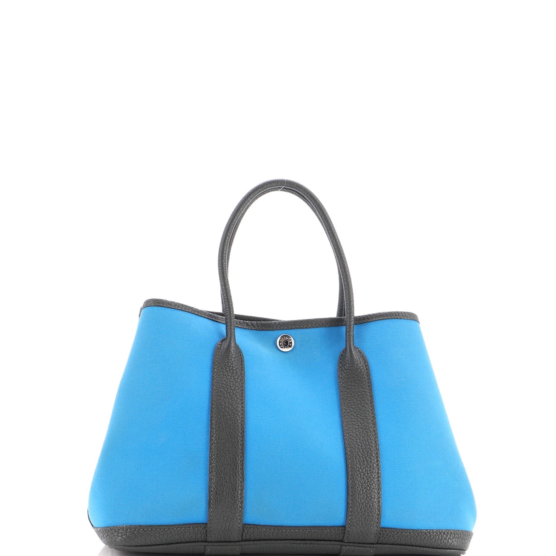 Garden Party Tote Toile and Leather 30