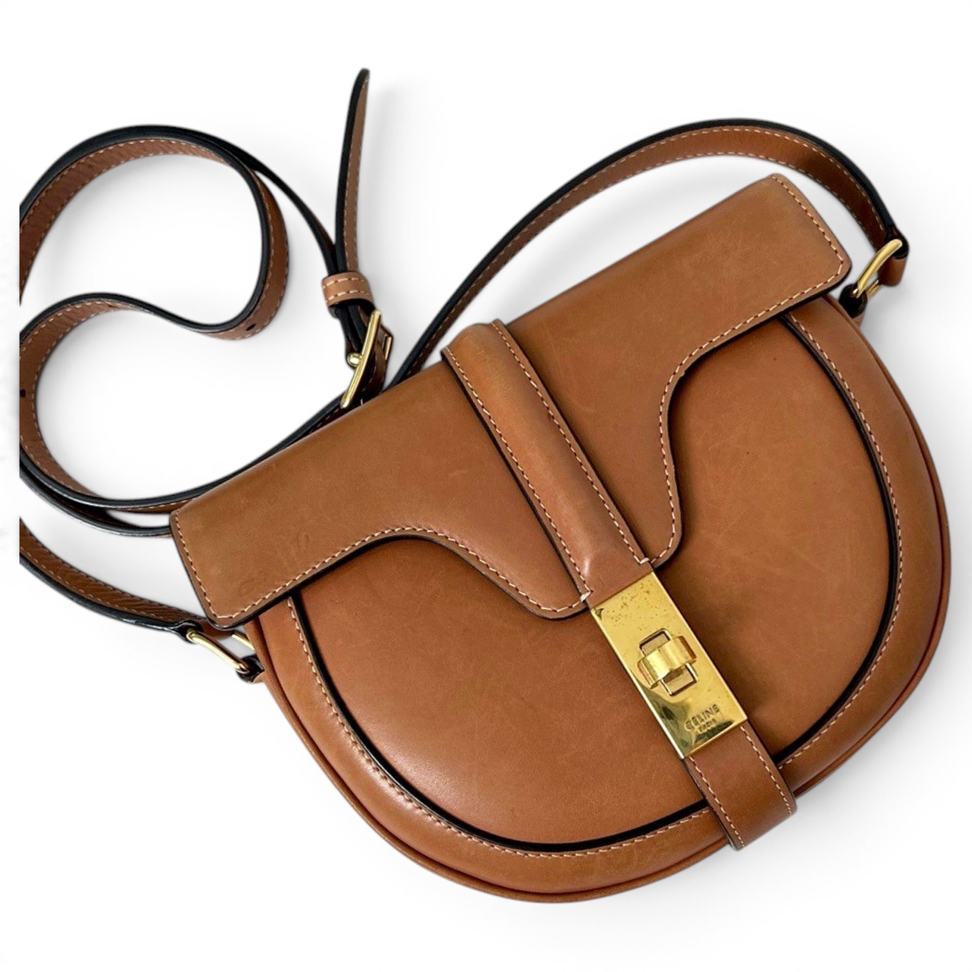 Celine SAC 16 BESACE leather handbag