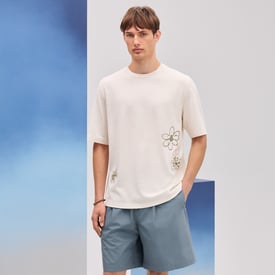 "Fleurs Zigzag" T Shirt