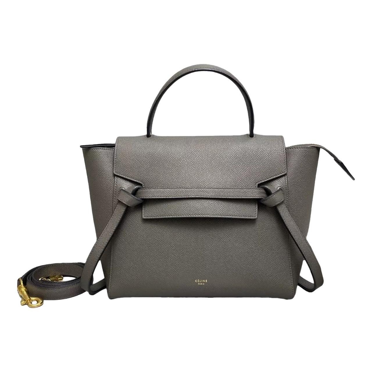 Belt leather handbag