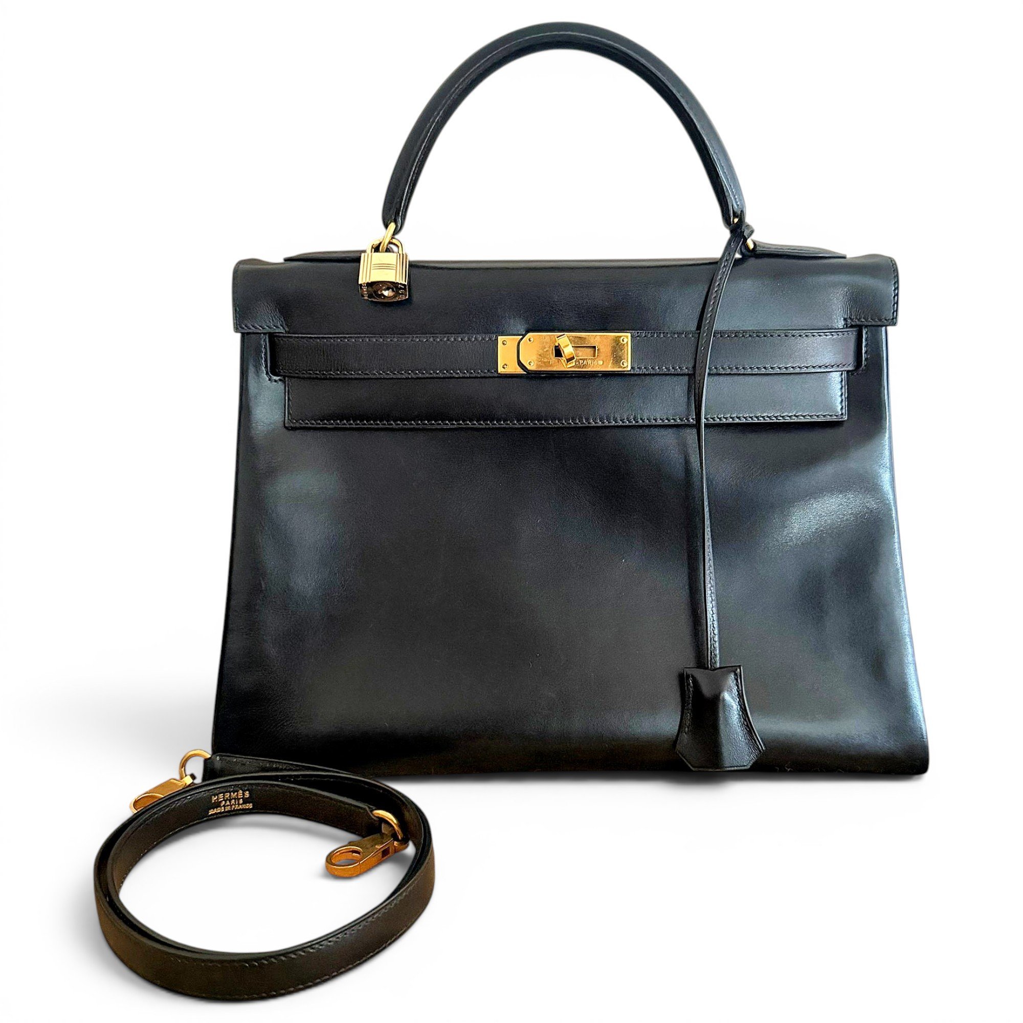 Hermes Kelly 32 Handbag Black