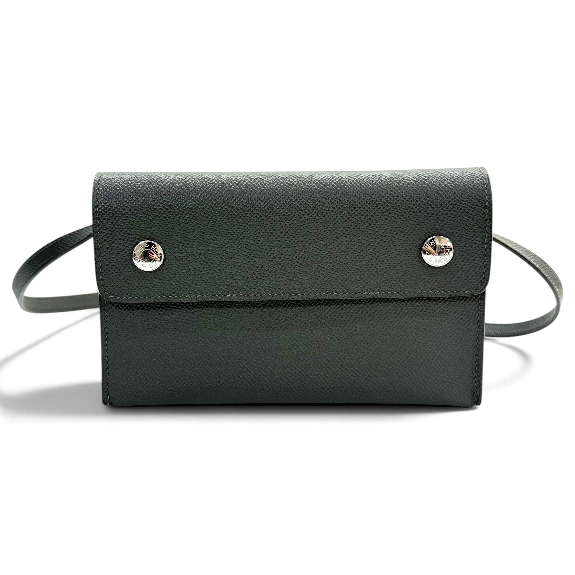 Hermesnap leather crossbody bag