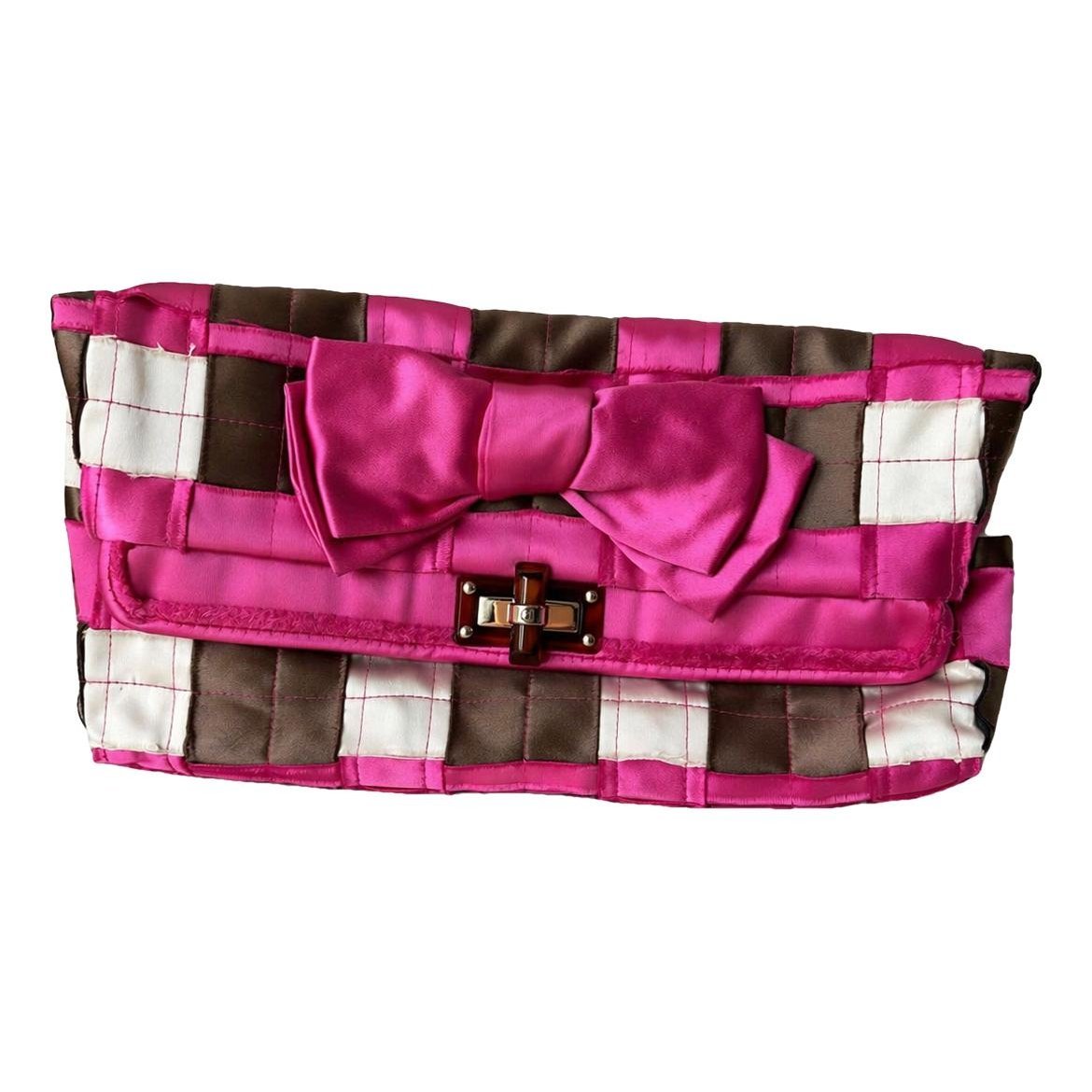 Silk clutch bag