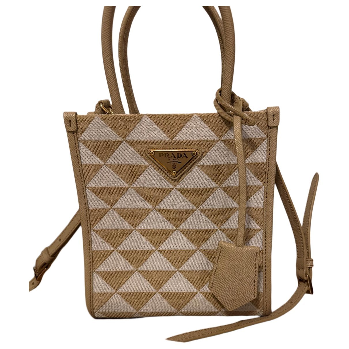 Prada Pocket leather handbag