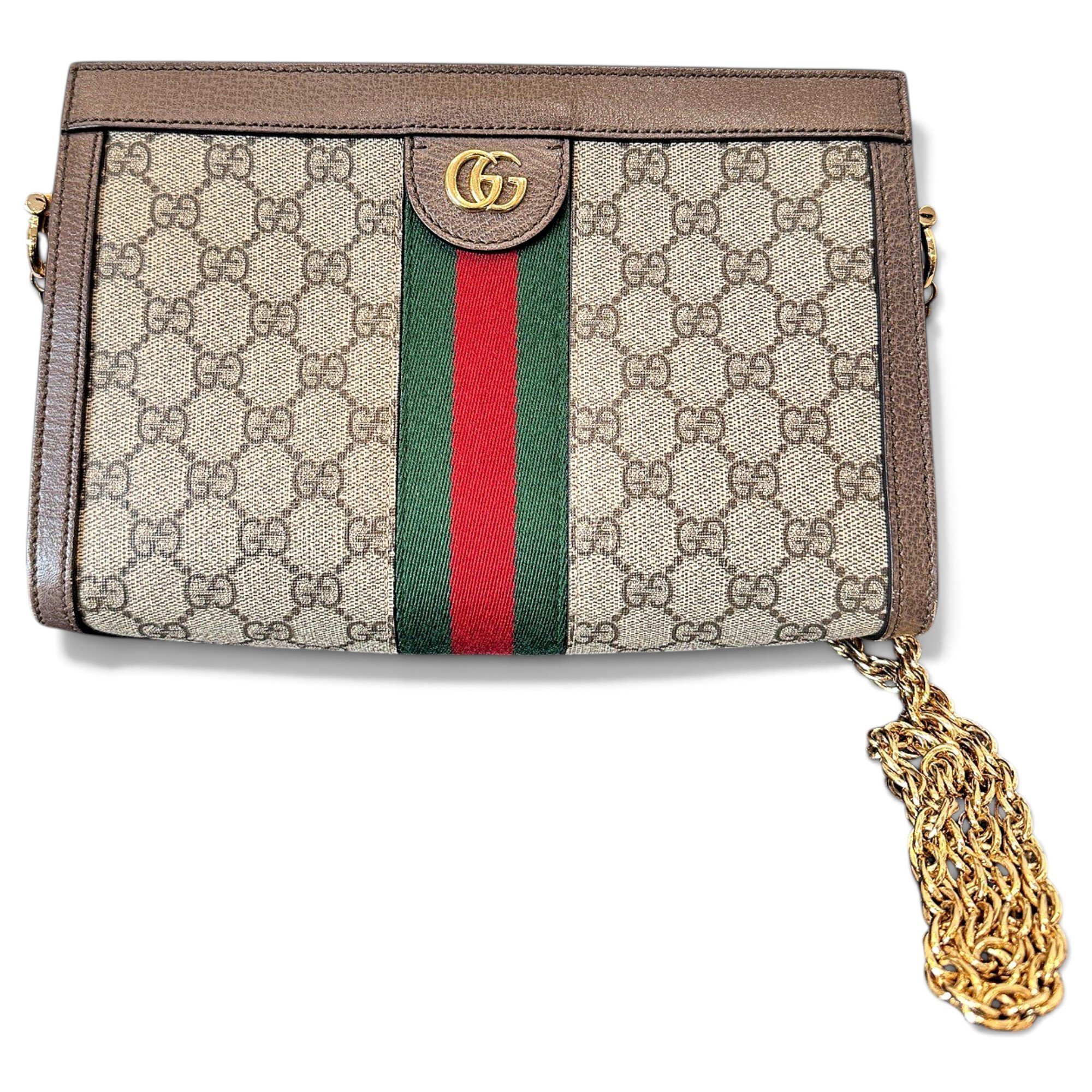 Ophidia Chain leather handbag