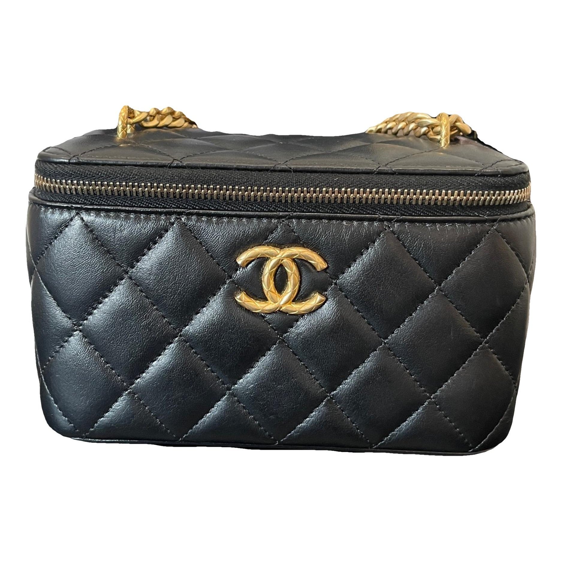 Trendy CC Vanity leather handbag