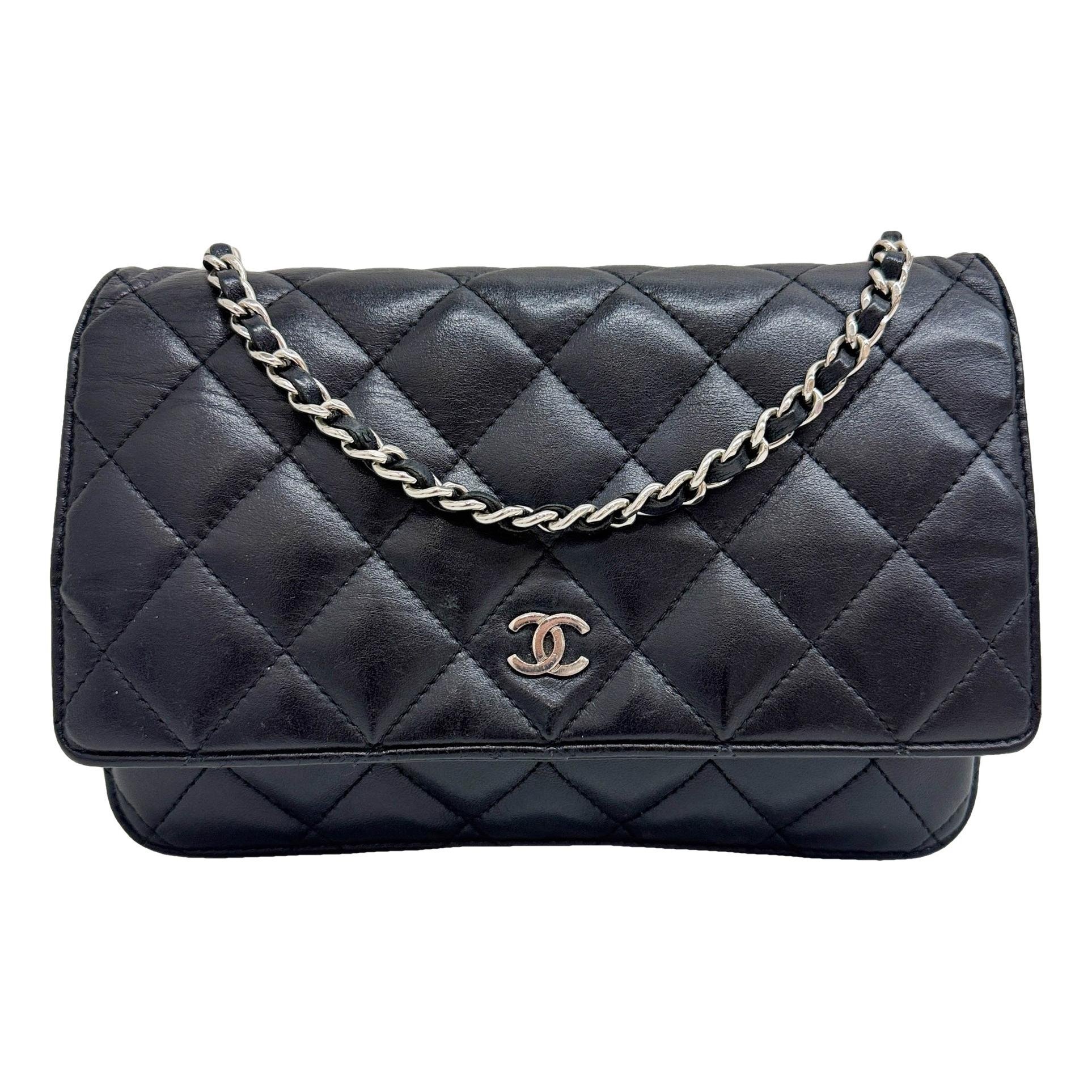 Wallet On Chain Timeless/Classique leather handbag