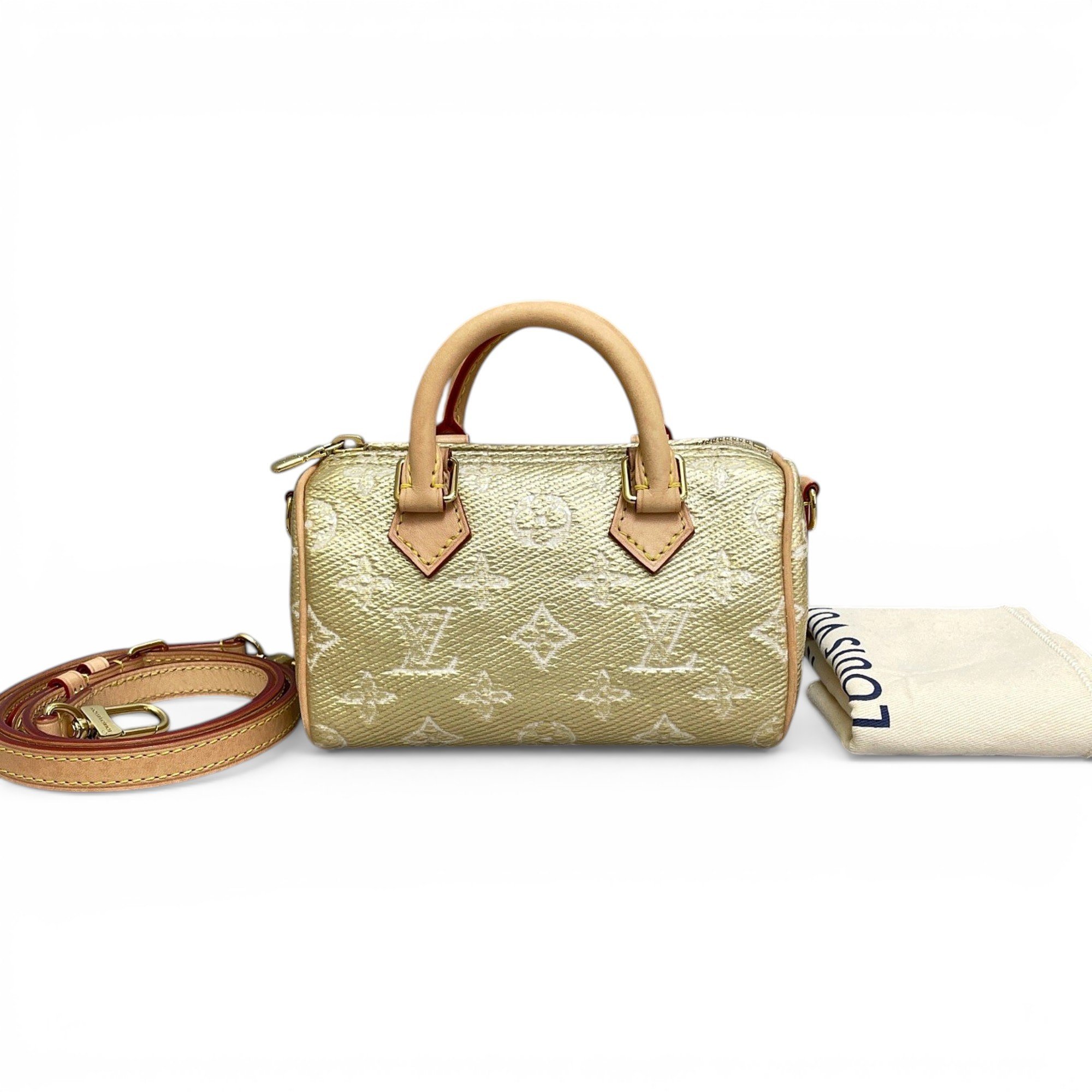 Louis Vuitton Nano Speedy / Mini HL leather handbag