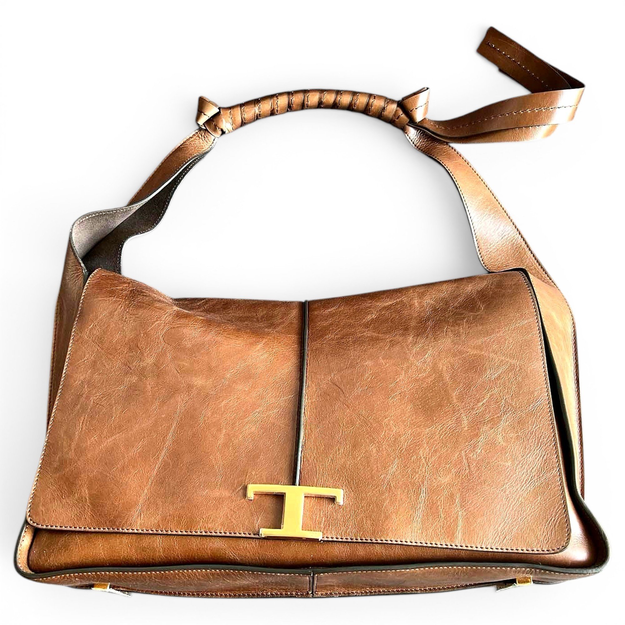 Leather tote