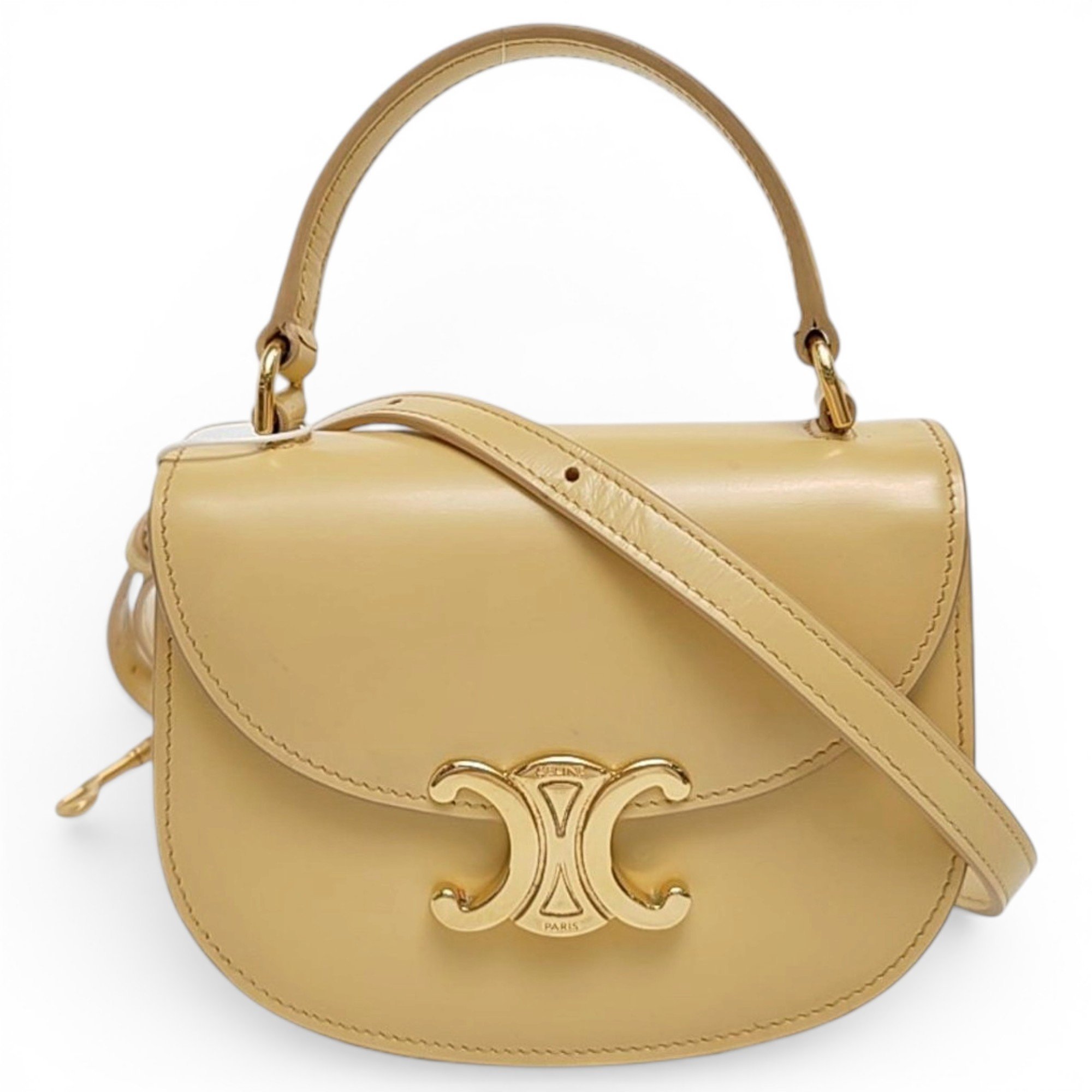Triomphe leather handbag