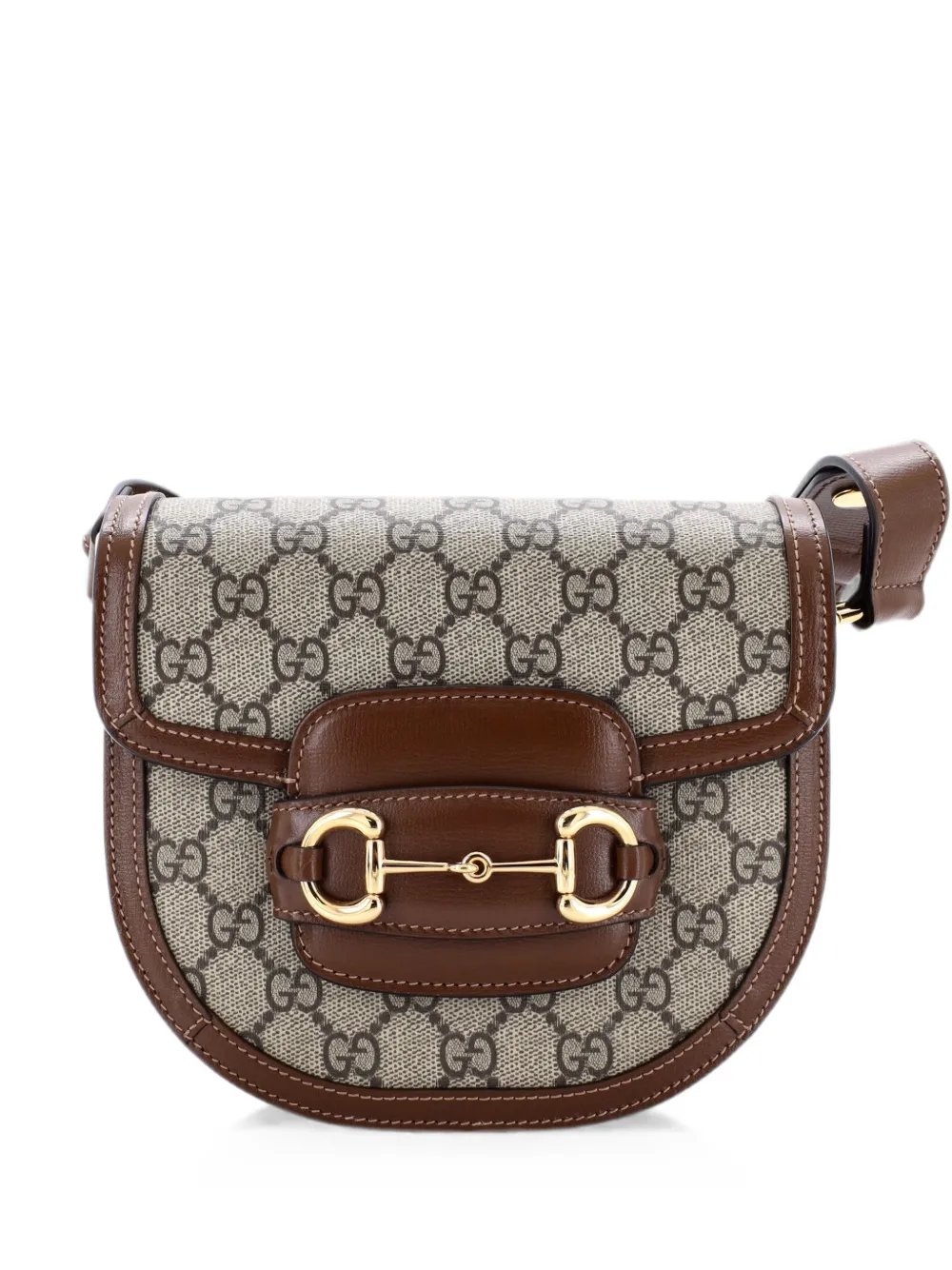 Horsebit 1955 Rounded Shoulder Bag GG Coated Canvas and Leather Mini crossbody bag