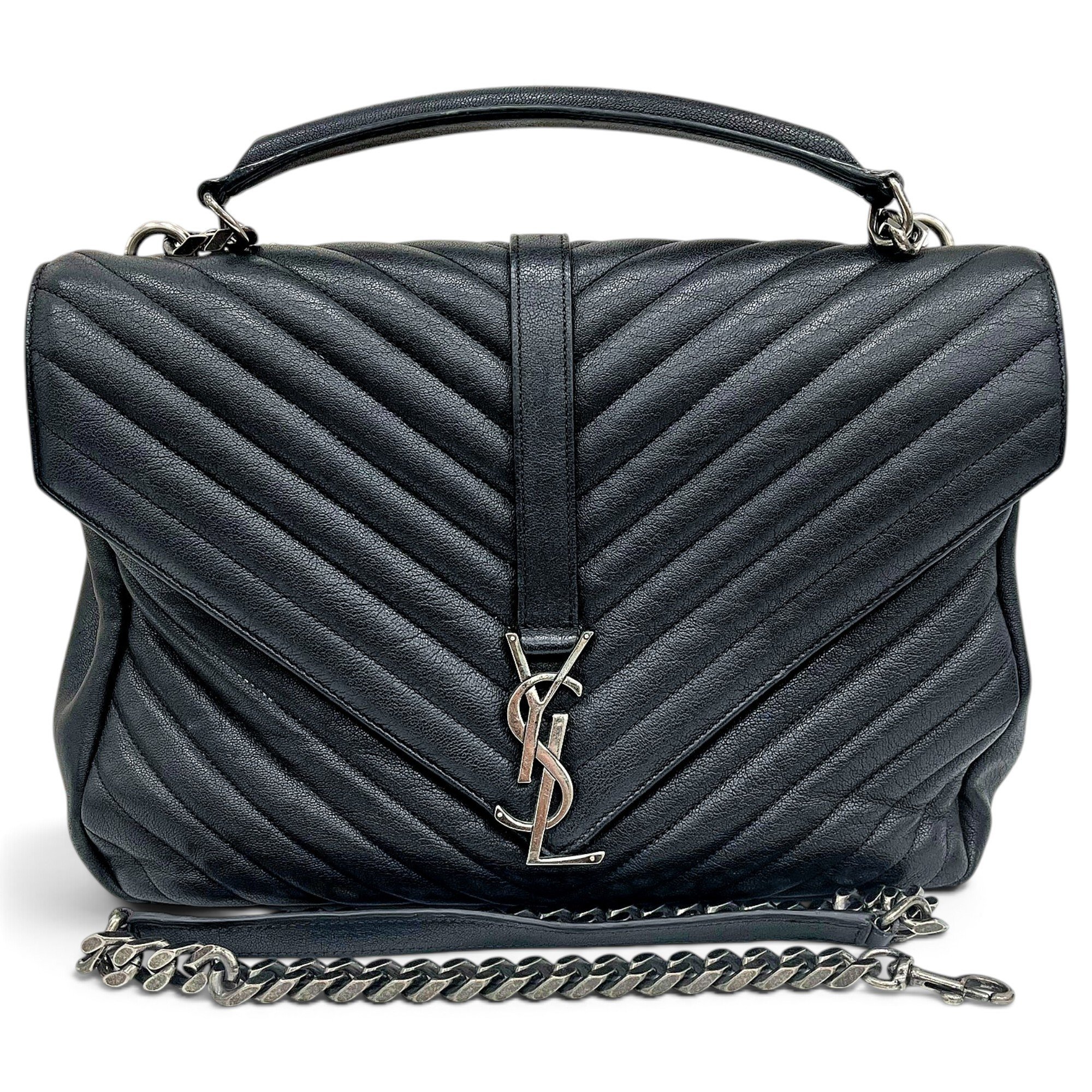 Collége monogramme leather handbag