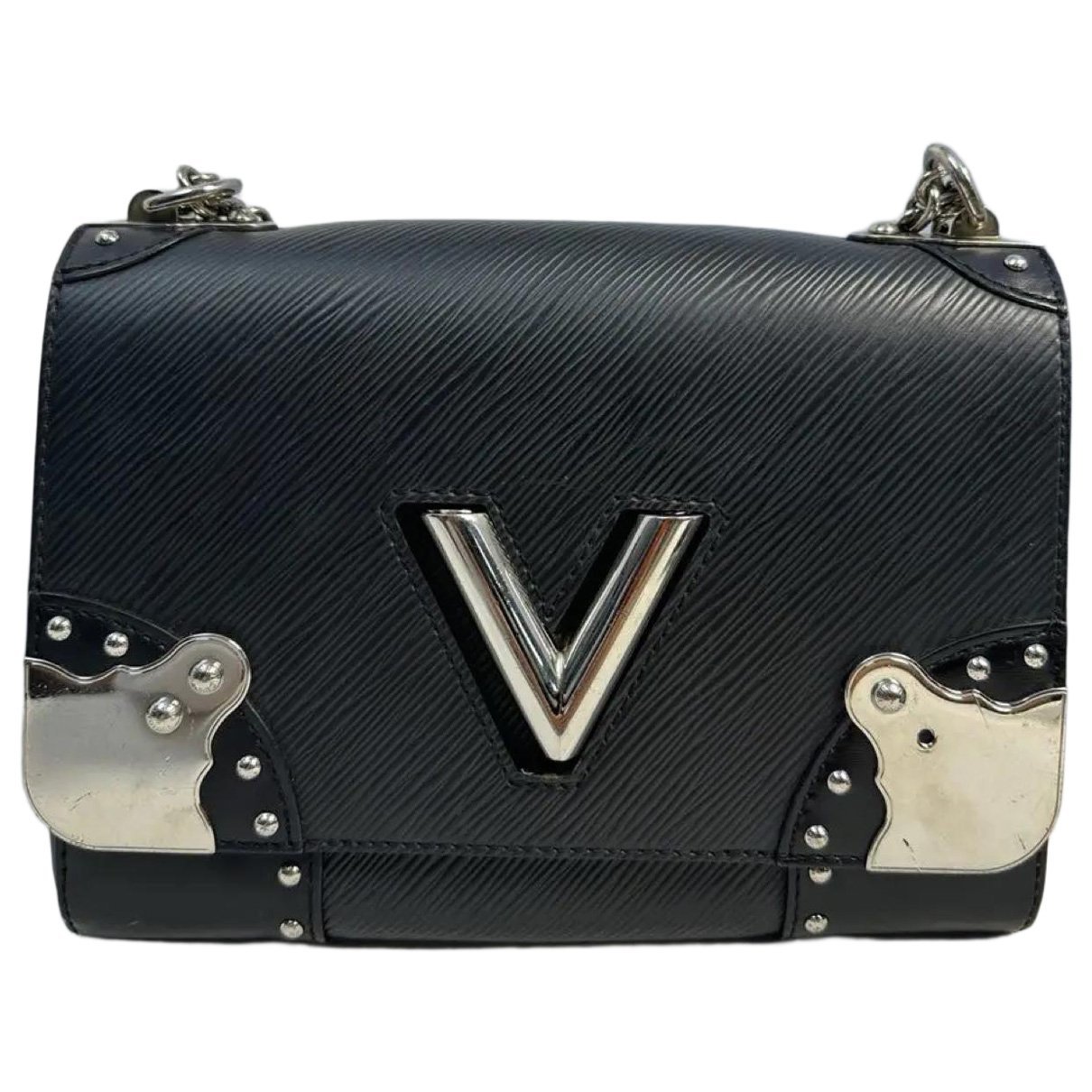 Twist leather handbag