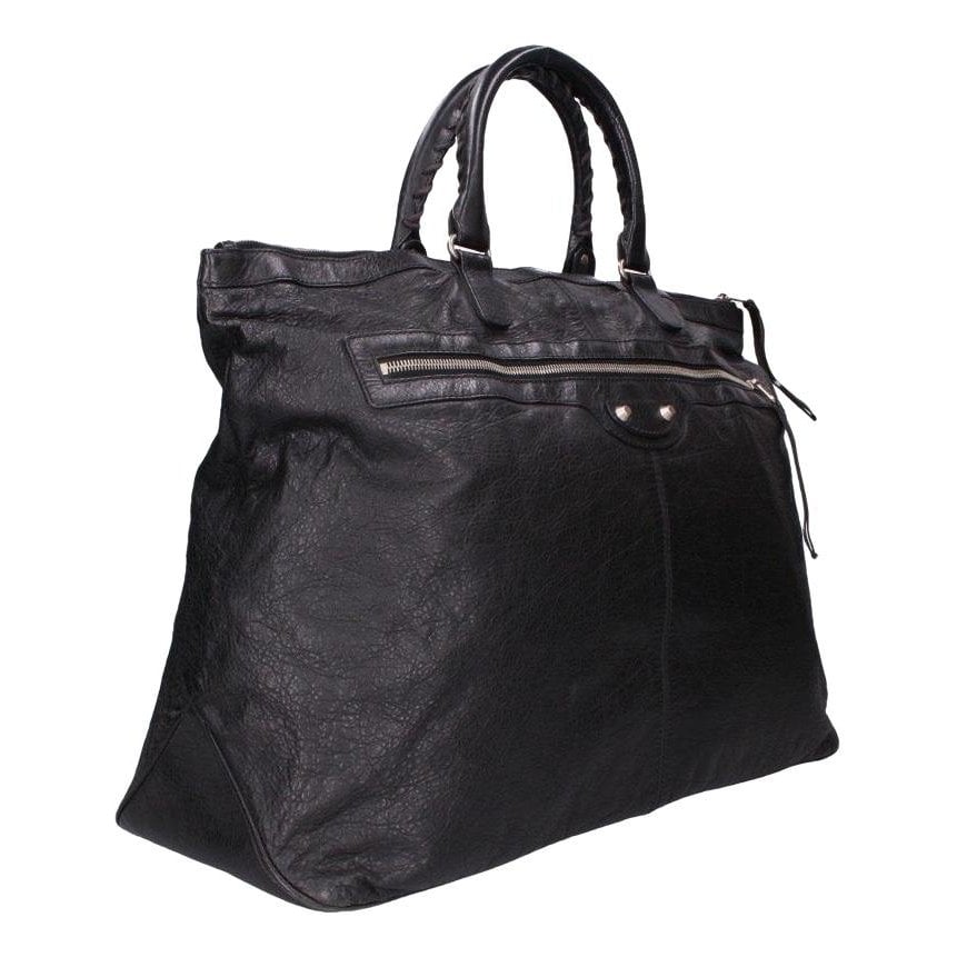 B leather tote