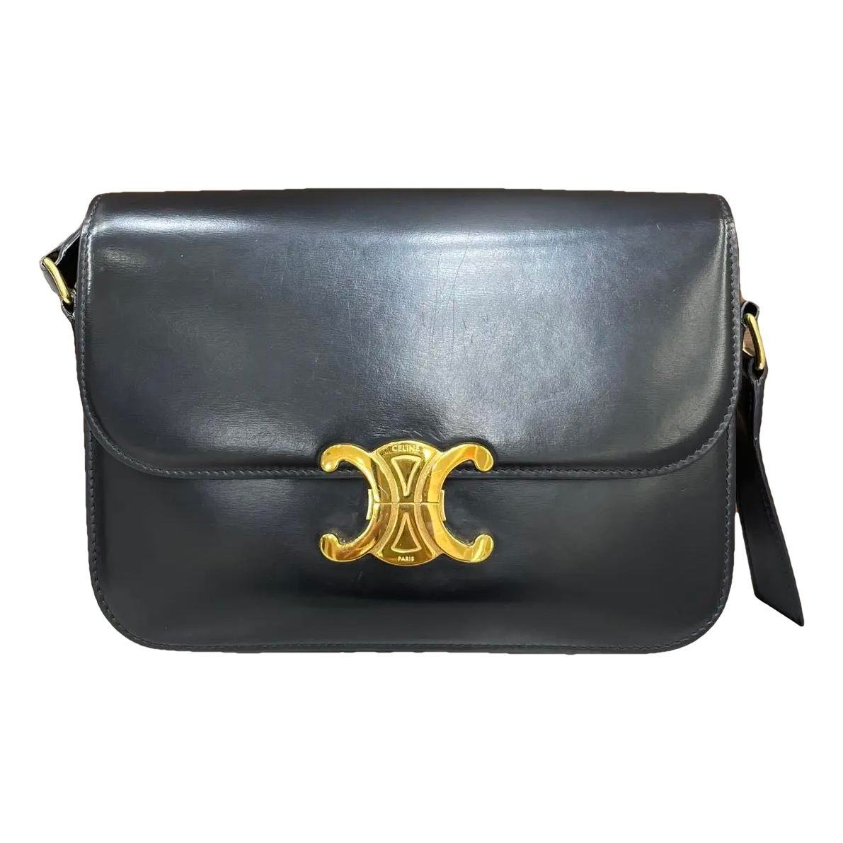 Triomphe leather handbag