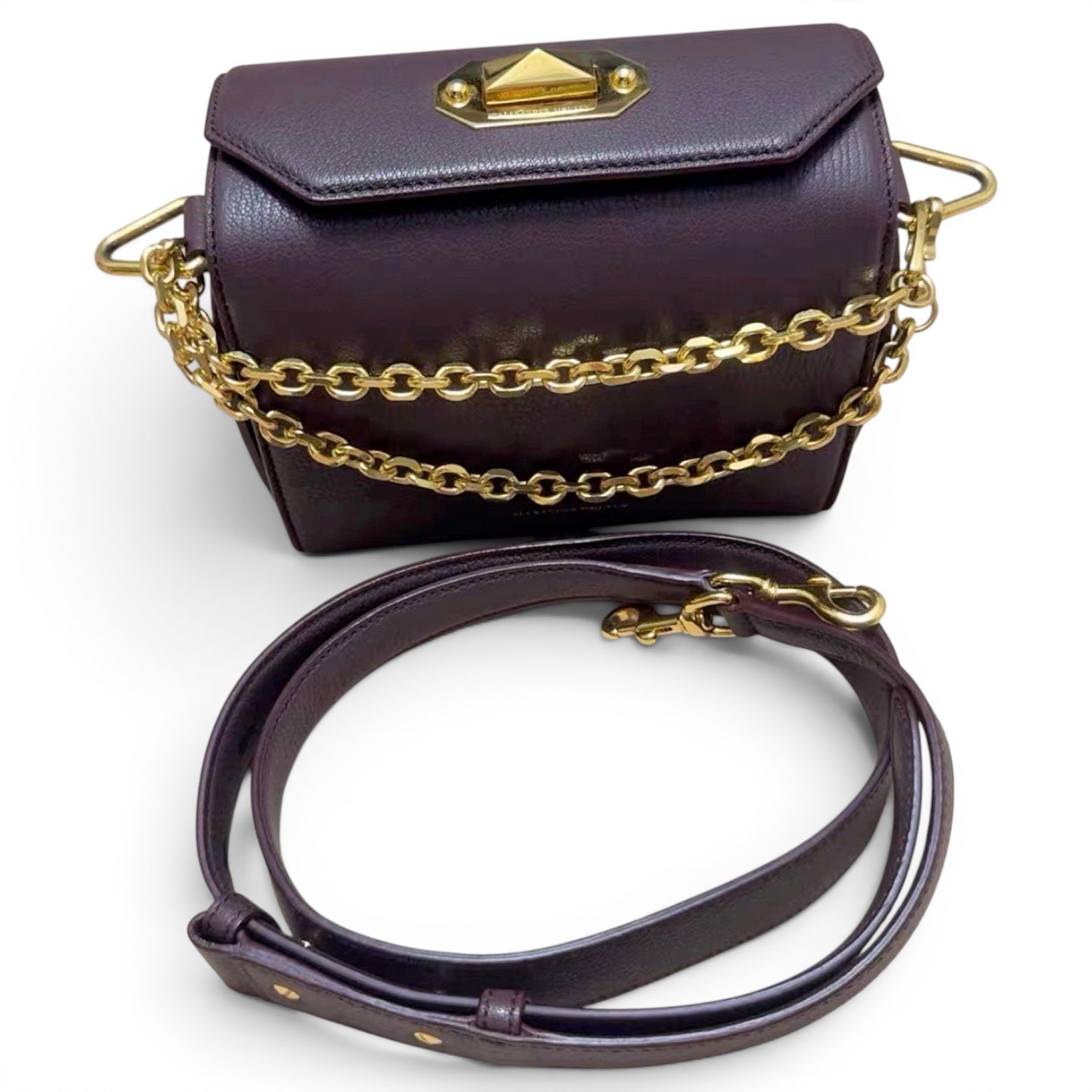 Box 19 leather crossbody bag